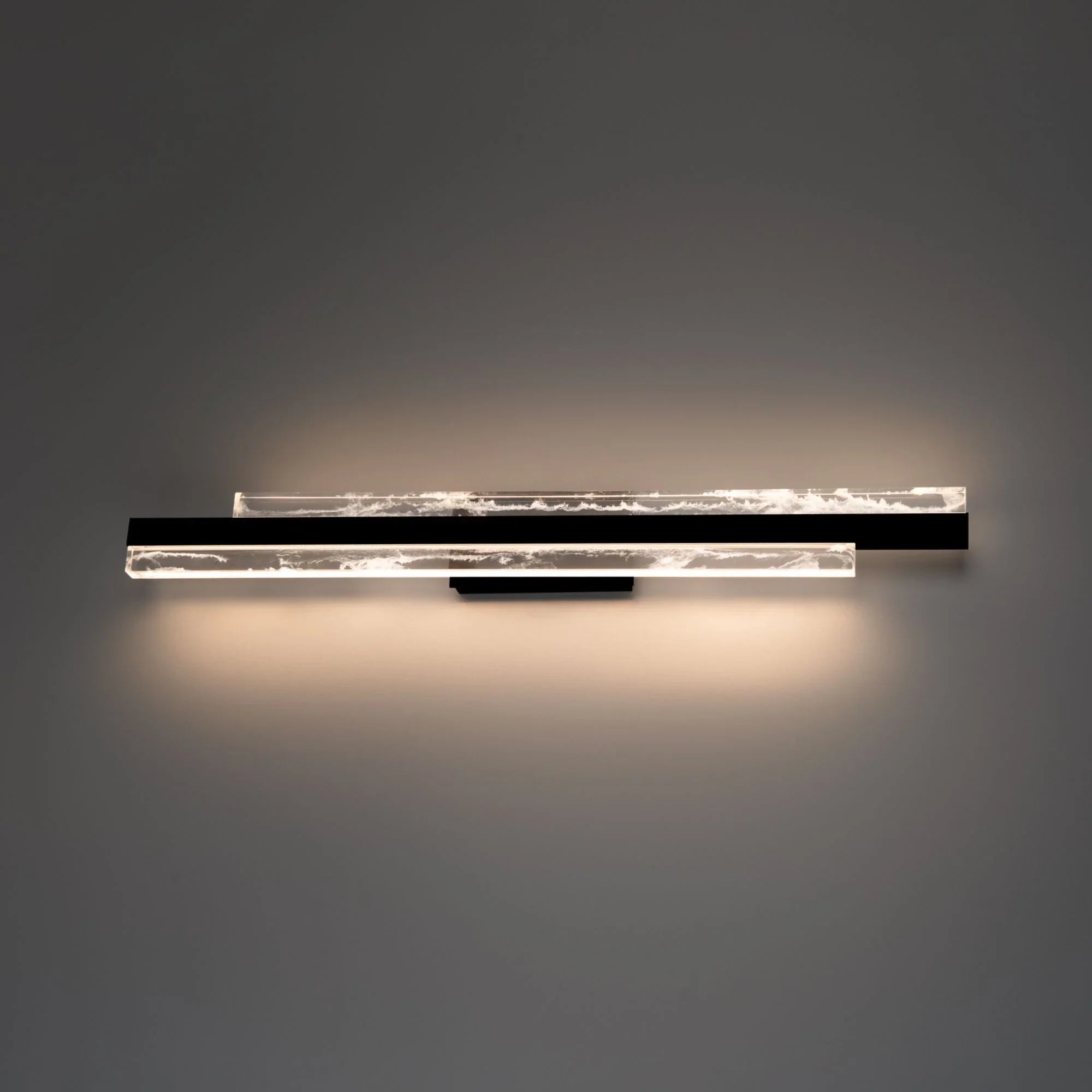 Tandem 27" LED Bath Light, Black Finish - Bees Lighting