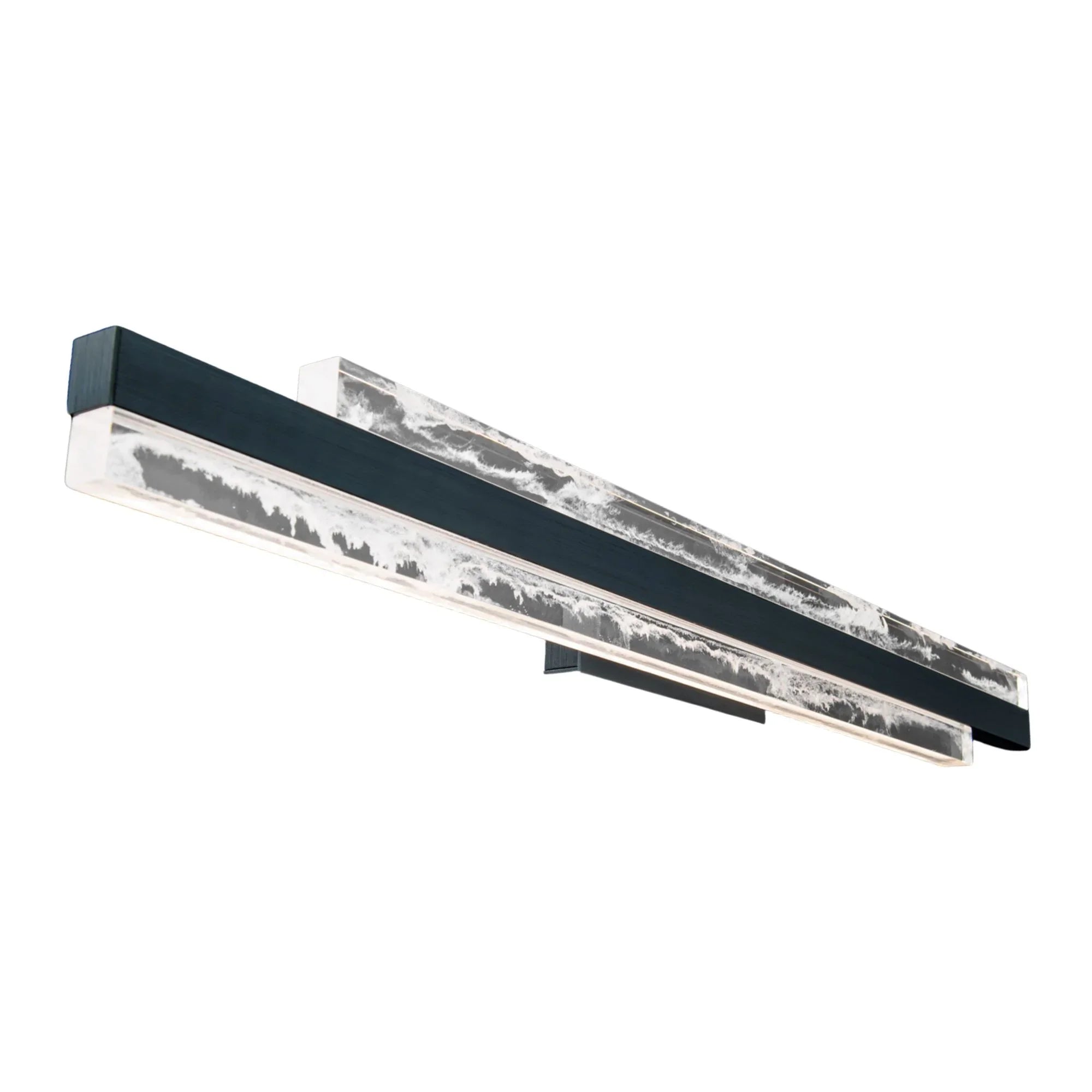 Tandem 37" LED Bath Light, Black Finish - Bees Lighting