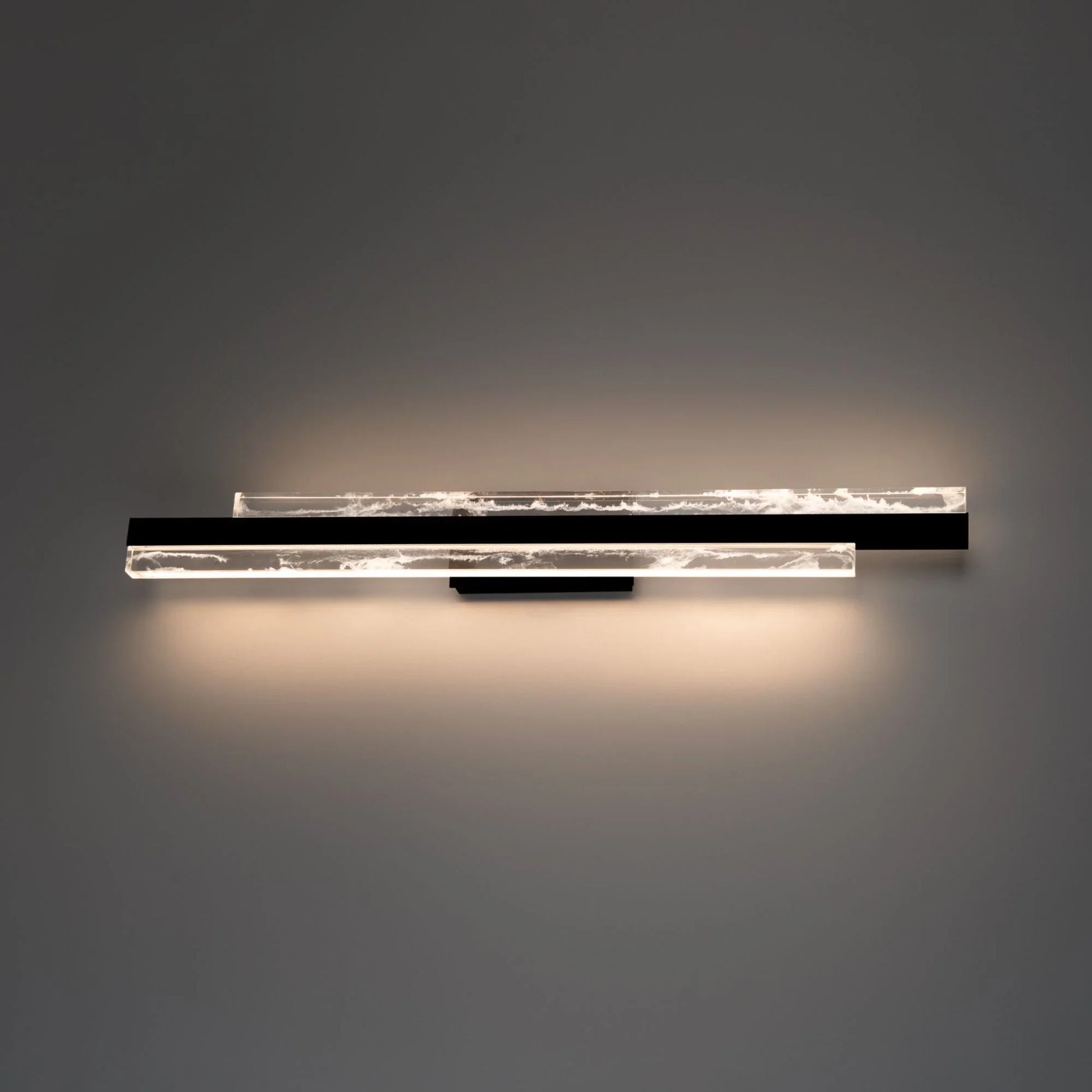 Tandem 37" LED Bath Light, Black Finish - Bees Lighting