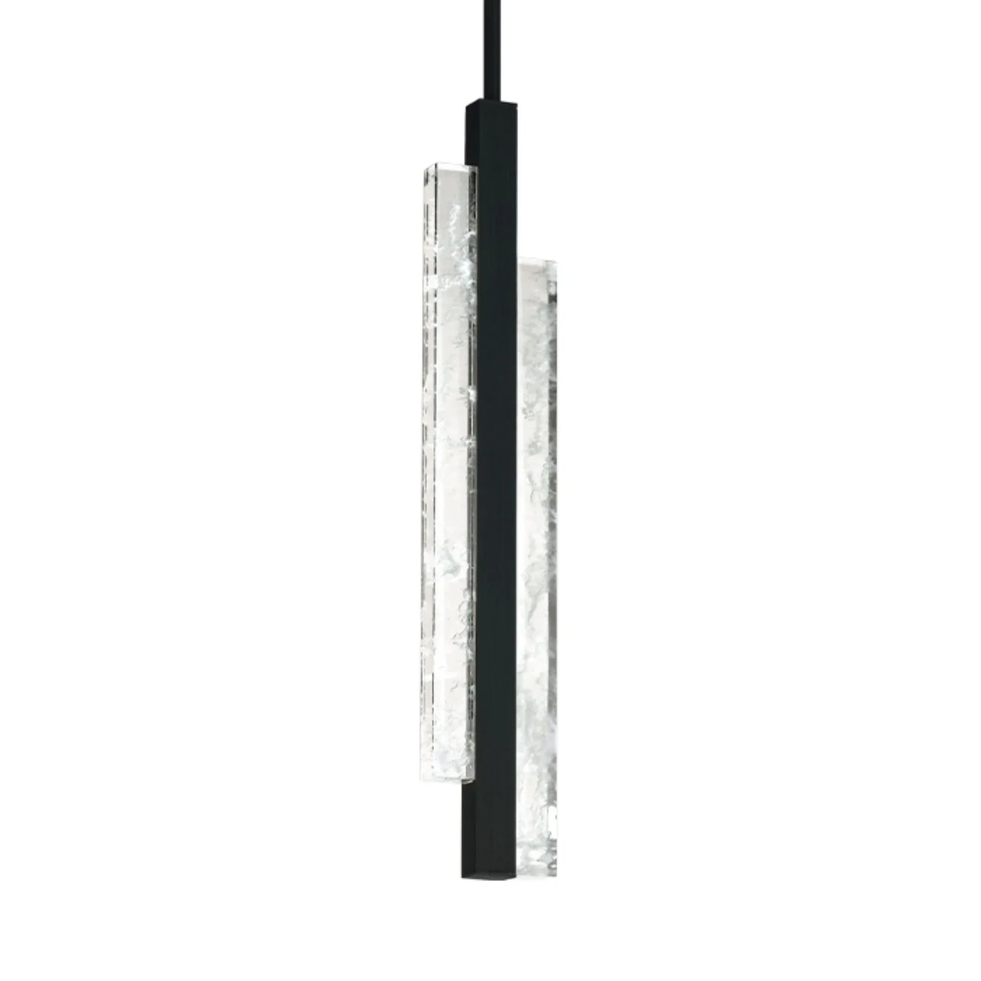 Tandem 17" LED Mini Pendant, Black Finish - Bees Lighting