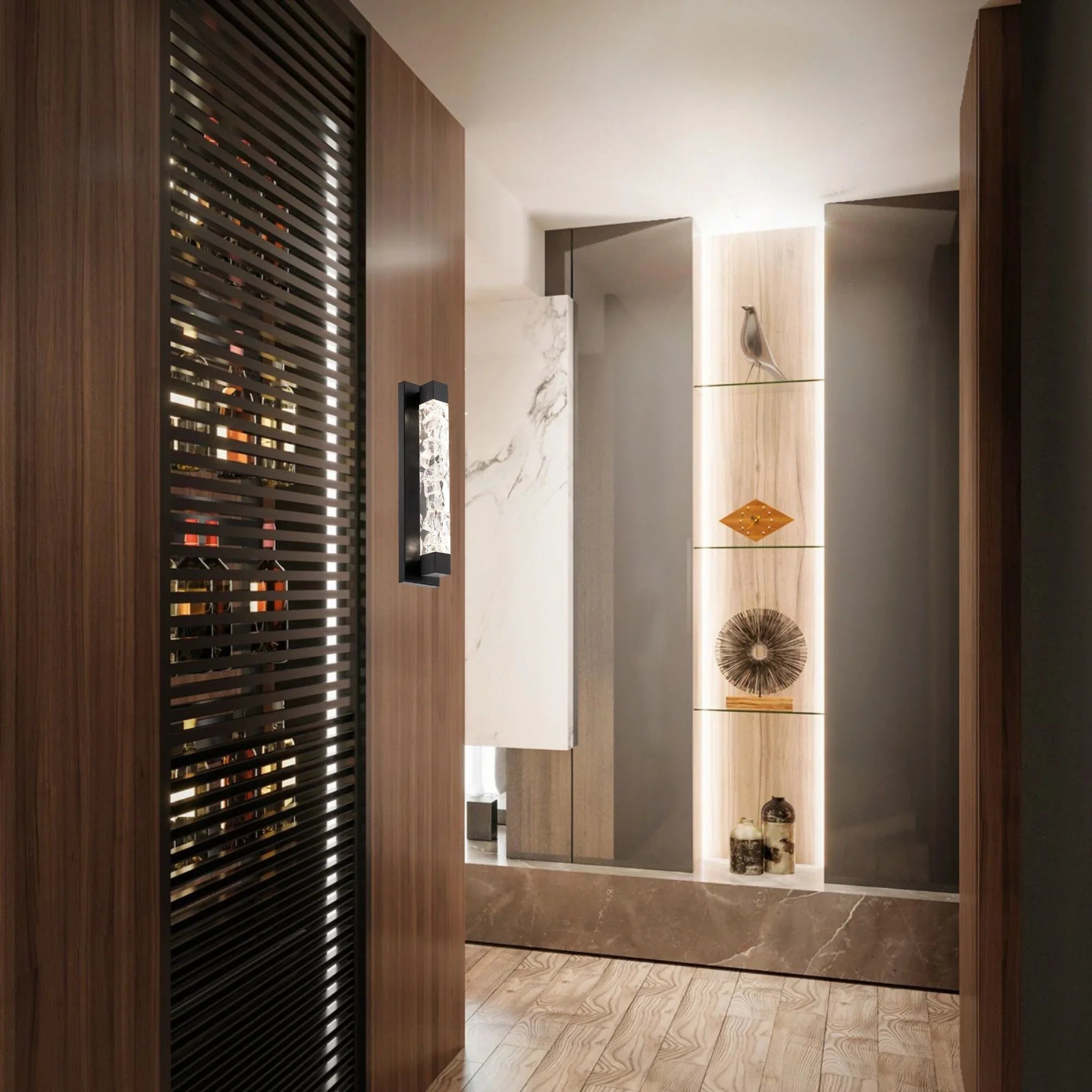 Terra 20" LED Vanity Light, Black Finish