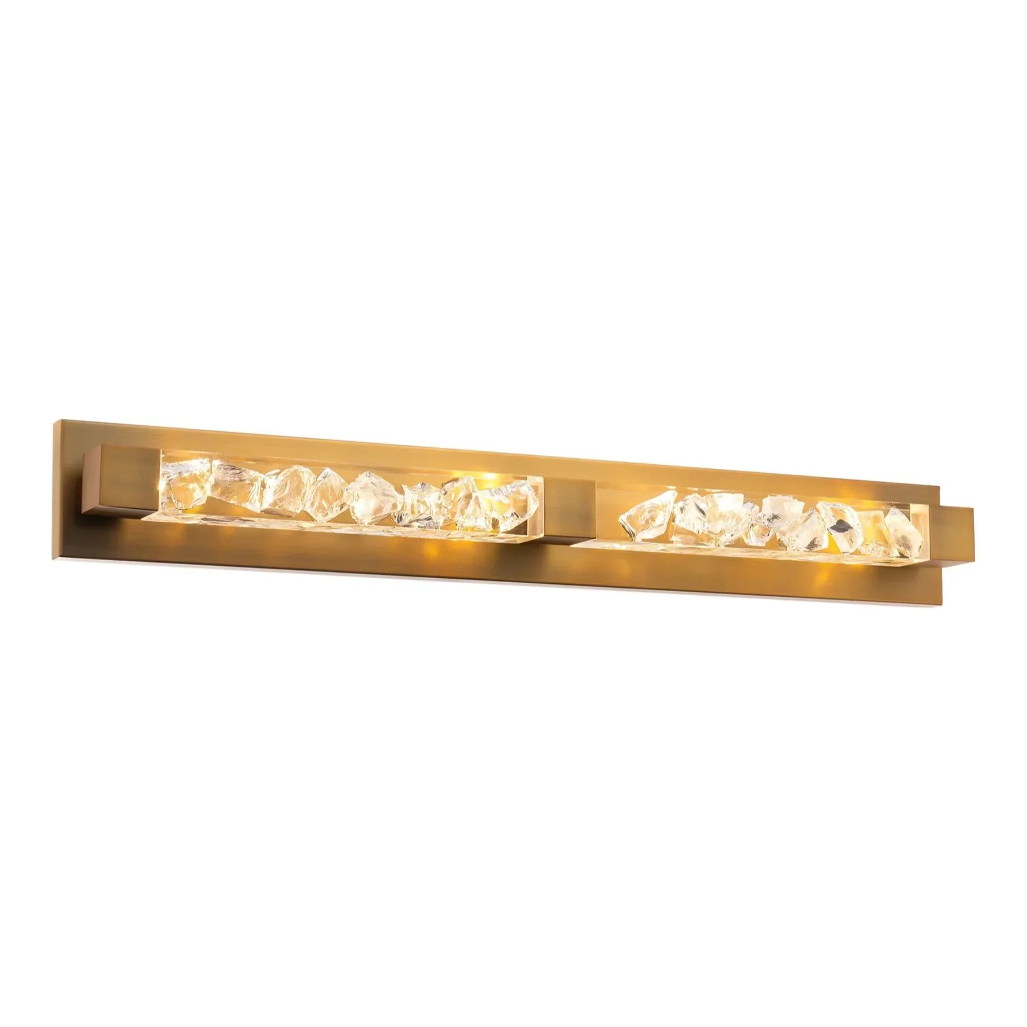 Terra 34" LED Vanity Light, Aged Brass Finish