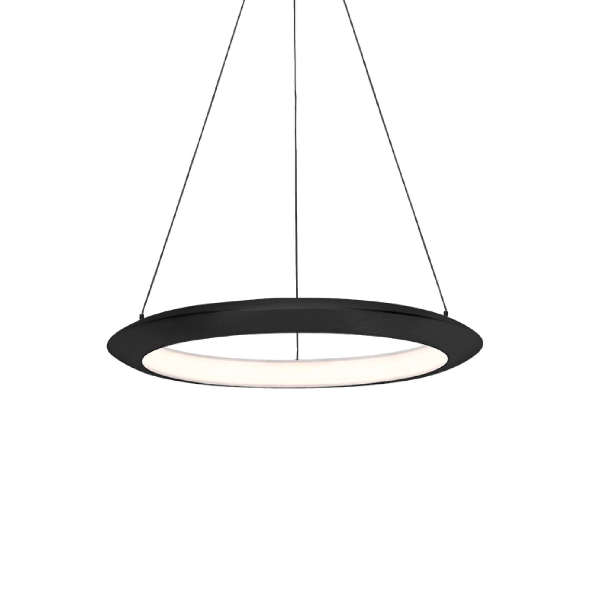 The Ring 24 in. LED Chandelier 3000K Black Finish