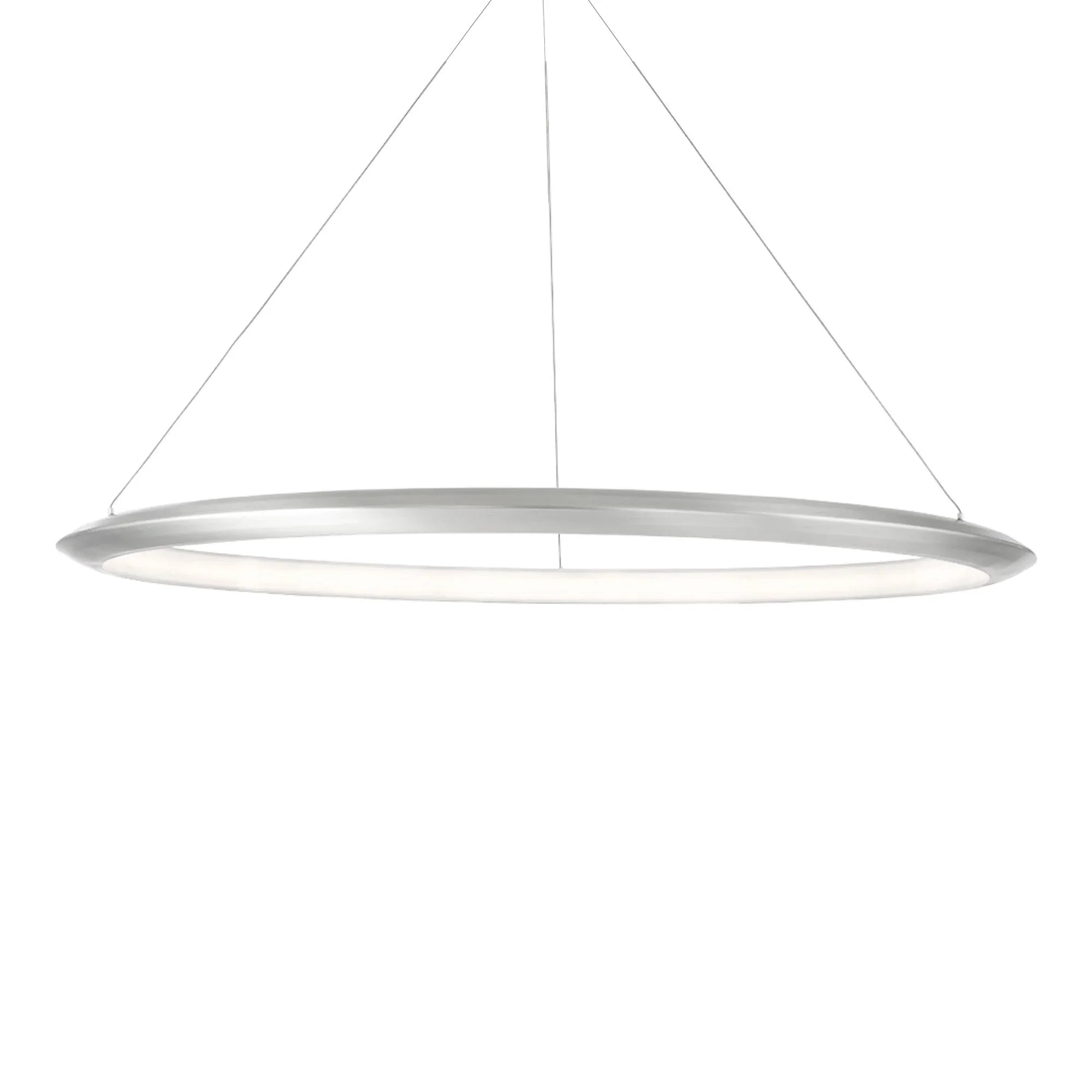 The Ring 48" LED Pendant, 2700K, Brushed Aluminum Finish