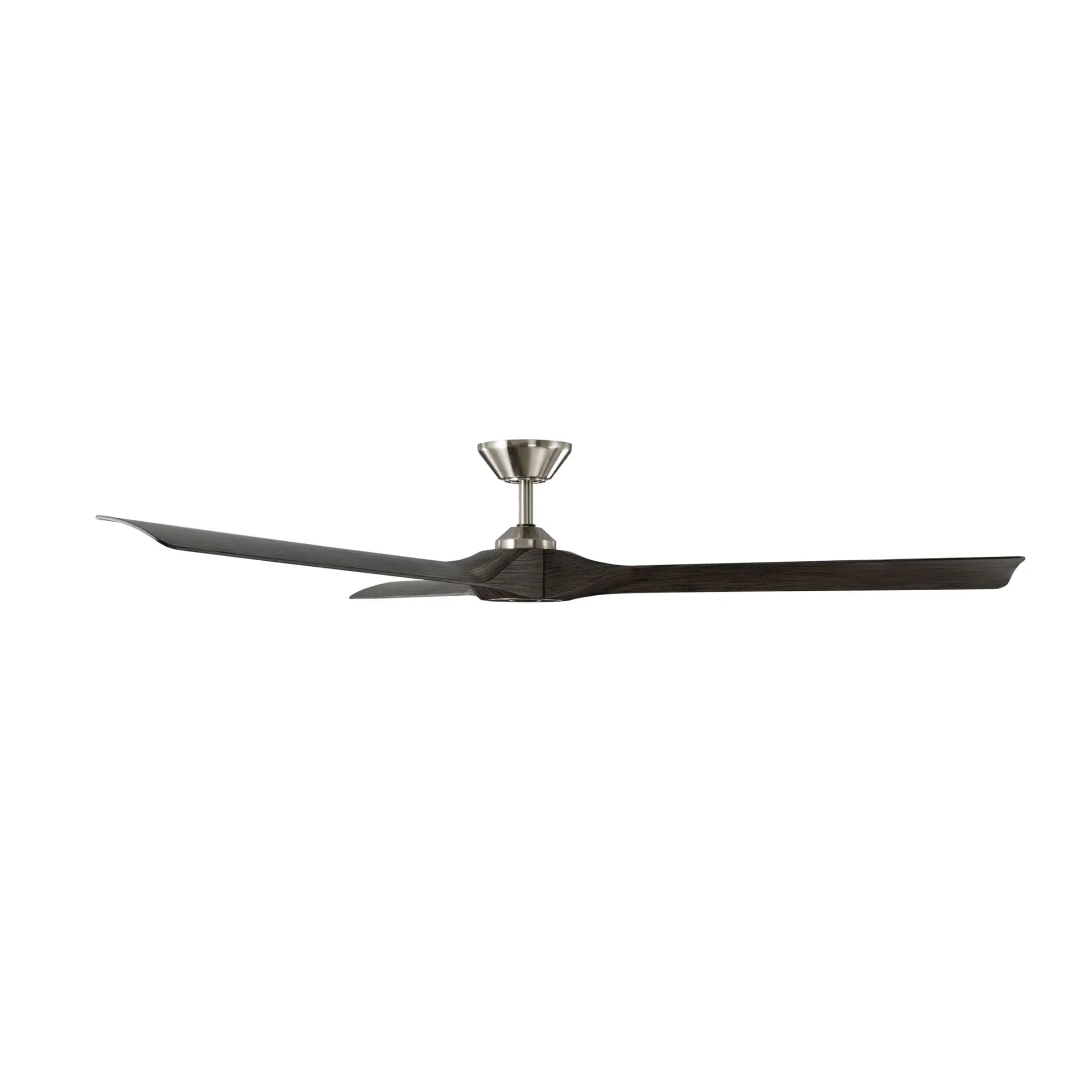 Torque 70" Smart Ceiling Fan, Brushed Nickel with Ebony Blades