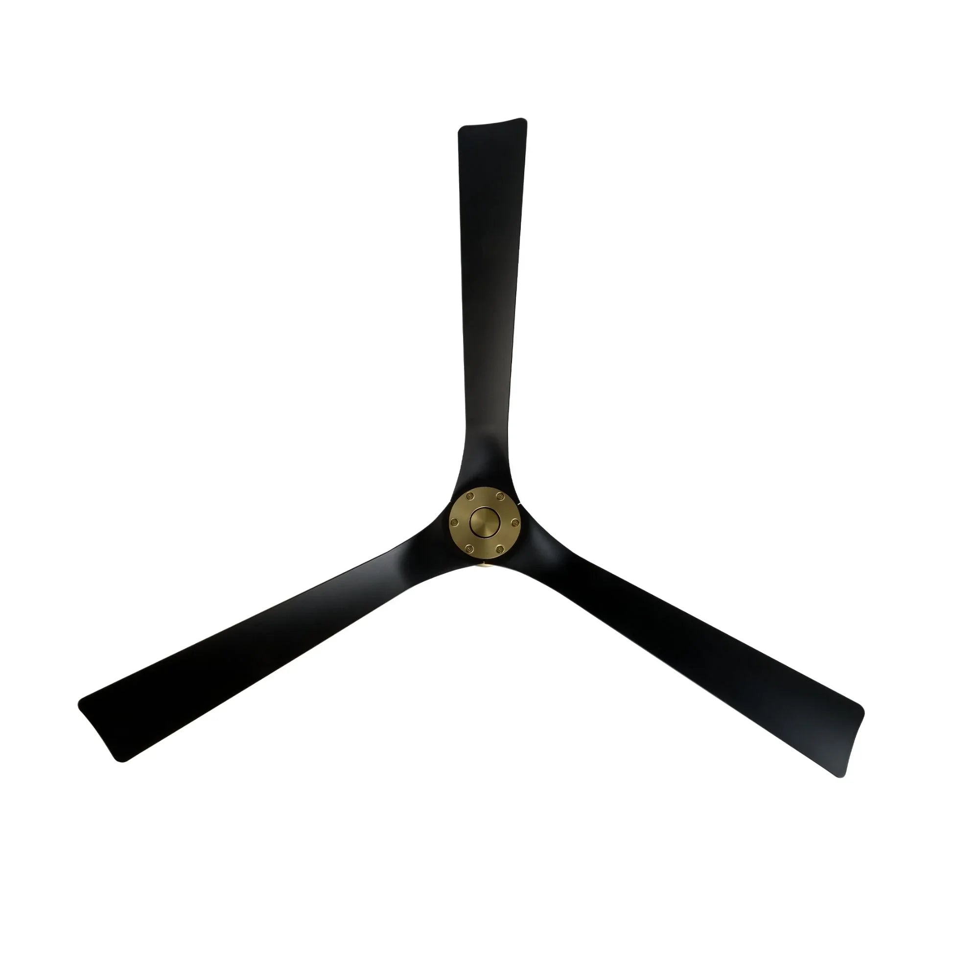 Torque 70" Smart Ceiling Fan, Soft Brass with Matte Black Blades