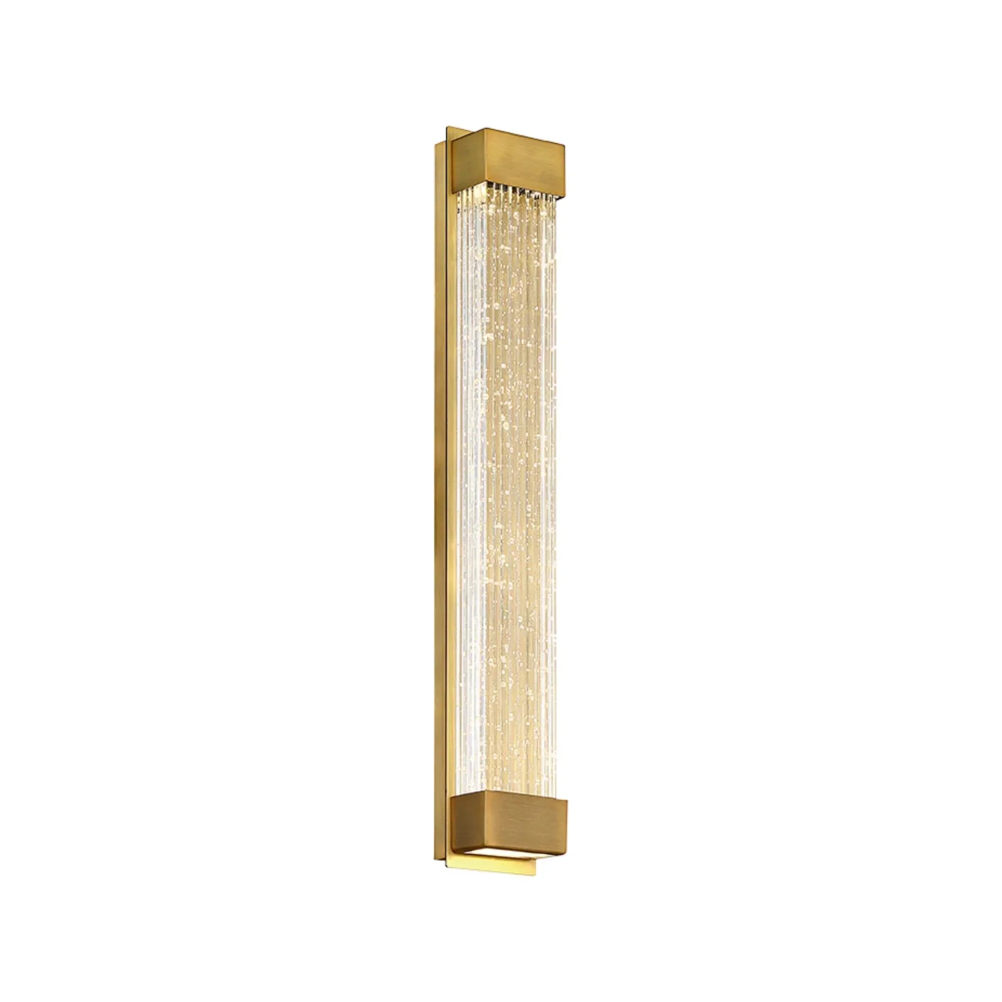 Tower 20" LED Wall Light, Aged Brass Finish