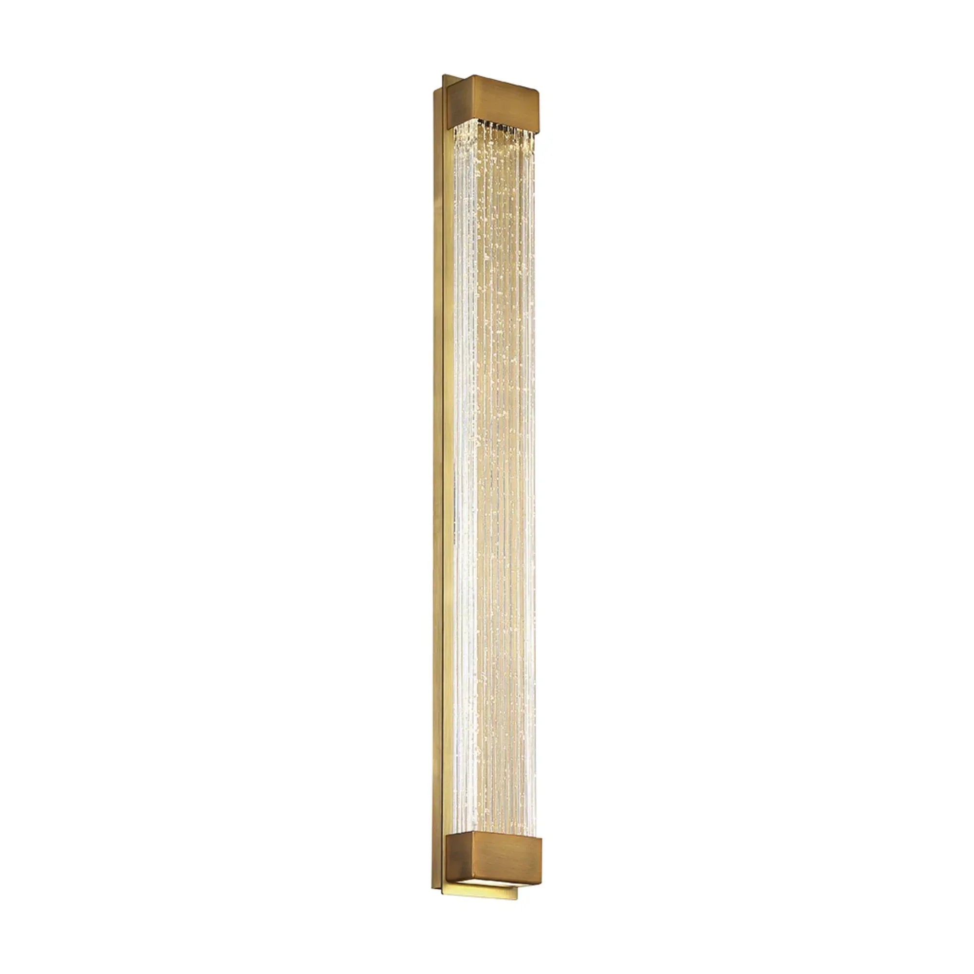 Tower 27" LED Wall Light, Aged Brass Finish
