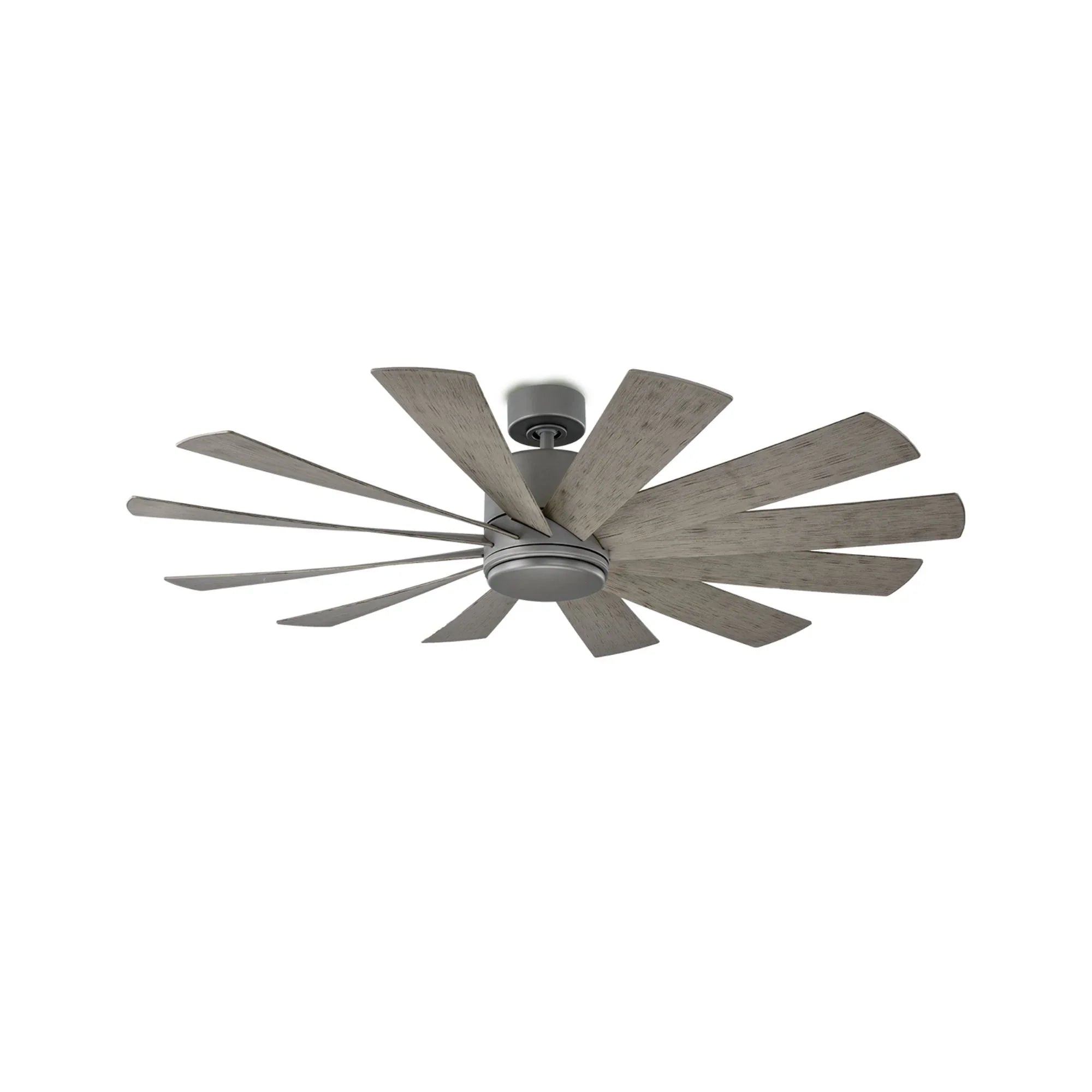Windflower 60" LED Smart Ceiling Fan, Graphite with Weathered Gray Blades