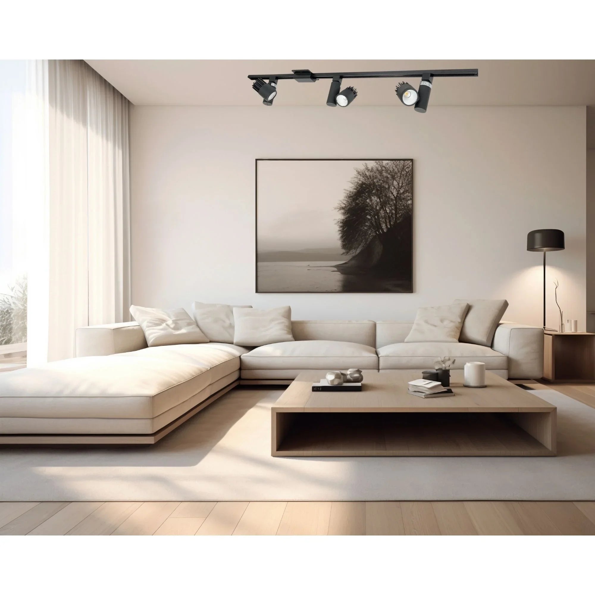 Aiden LED Track Head 15W 1300 Lumens 3000K, Halo, 19° / 40°, Black