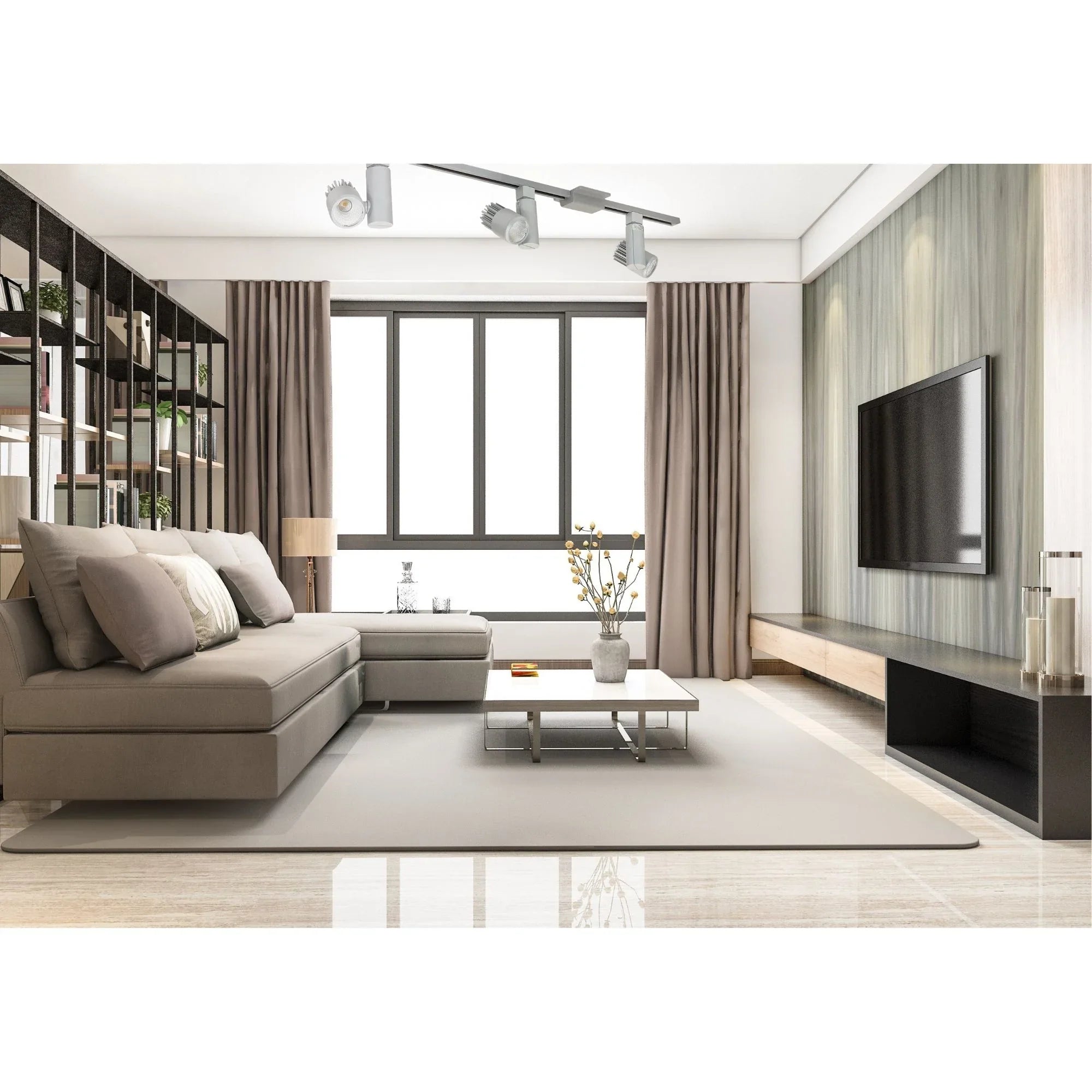 Aiden LED Track Head 15W 1300 Lumens 3000K, Halo, 19° / 40°, Silver