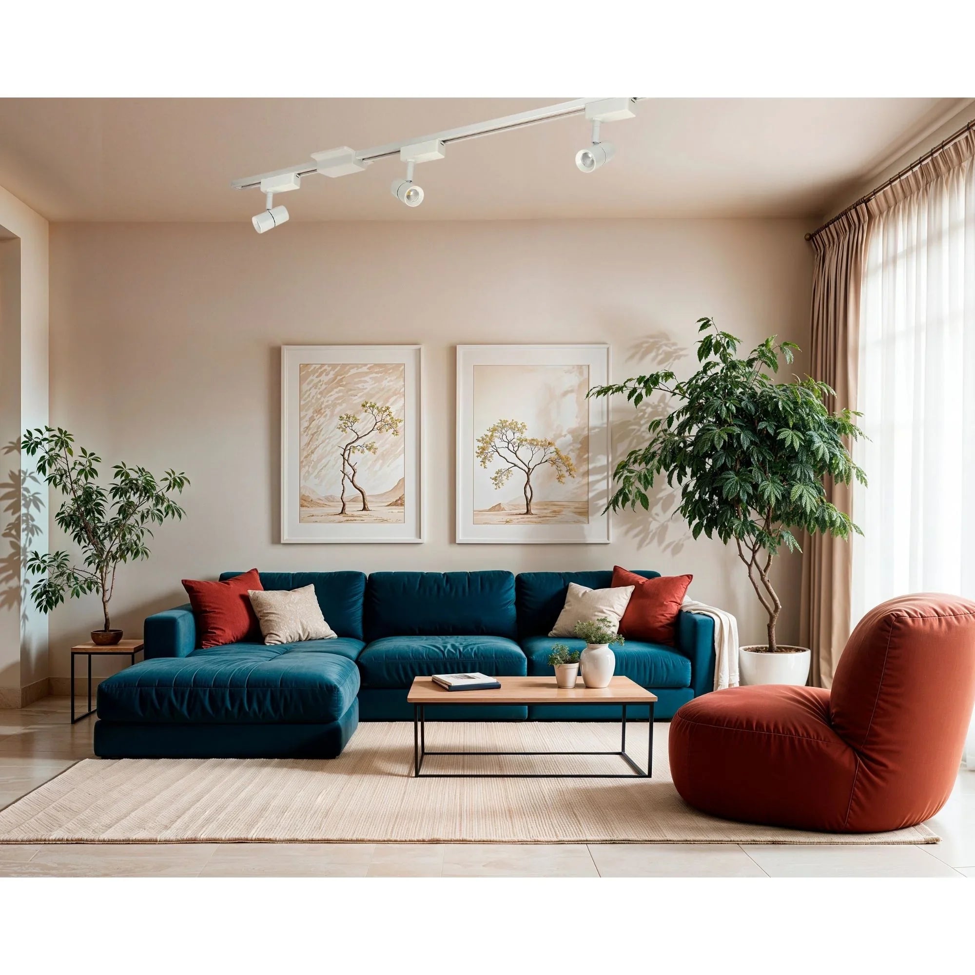 Aiden LED Track Head 10W 800 Lumens 3000K, Halo, 25° / 43°, White