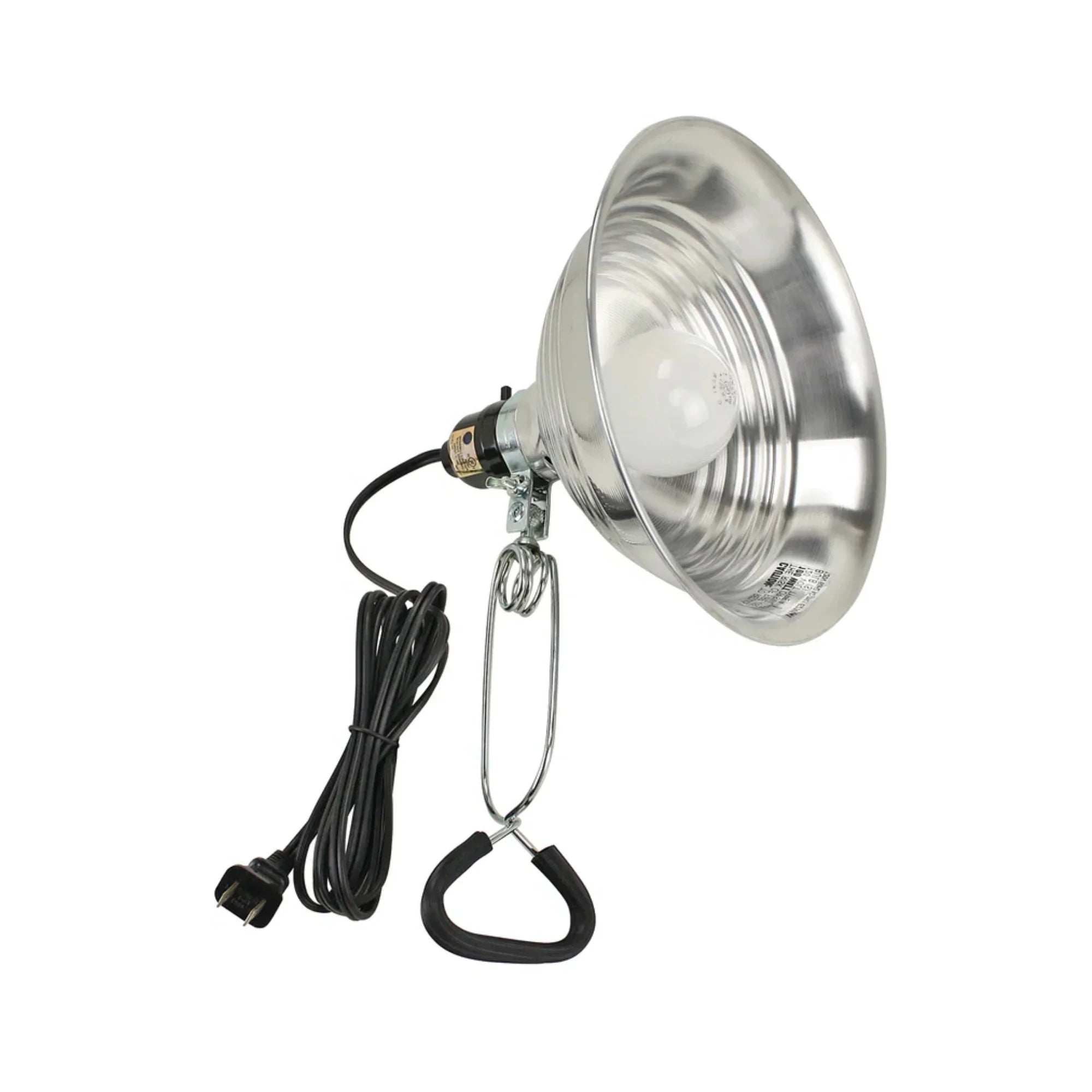 6ft Clamp Work Light With 8.5'' Aluminum Reflector up to 100-Watt E26 Socket, Bulb Not Included - Bees Lighting