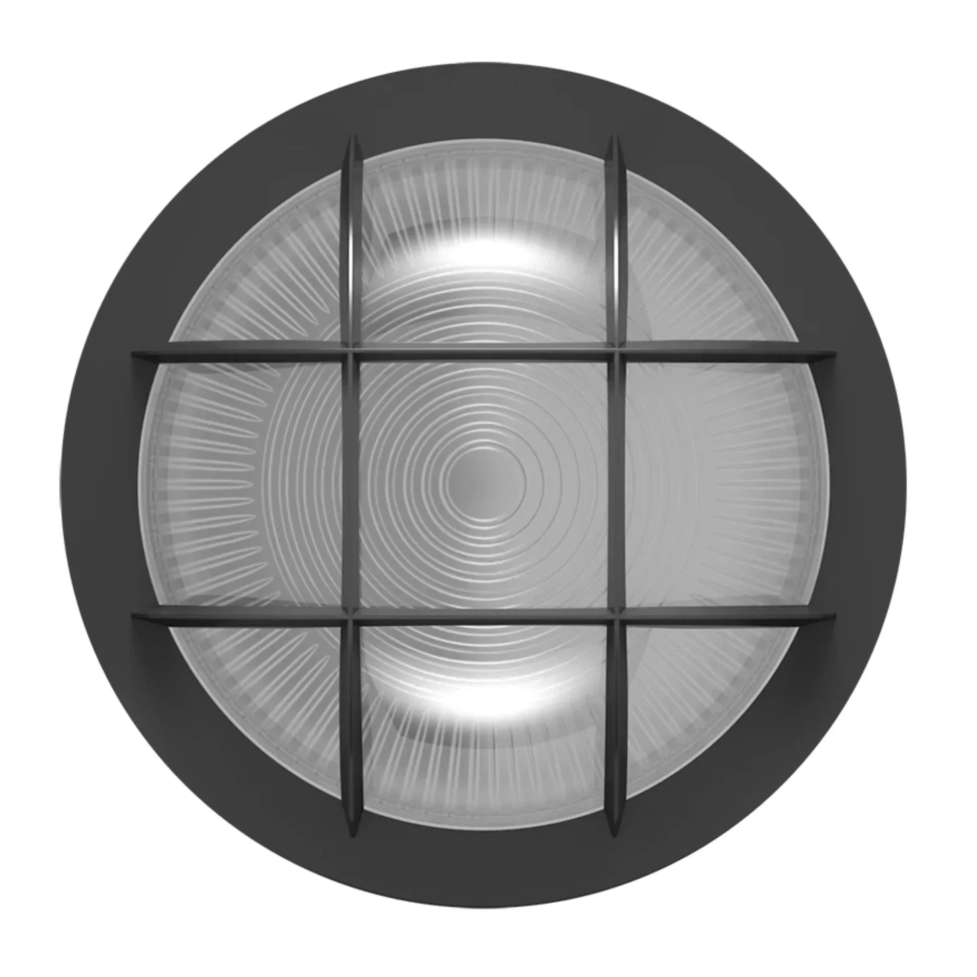 8" Round Bulkhead Wall Sconce, 1600 Lm, 30K/40K/50K, Bronze, 120-277V - Bees Lighting