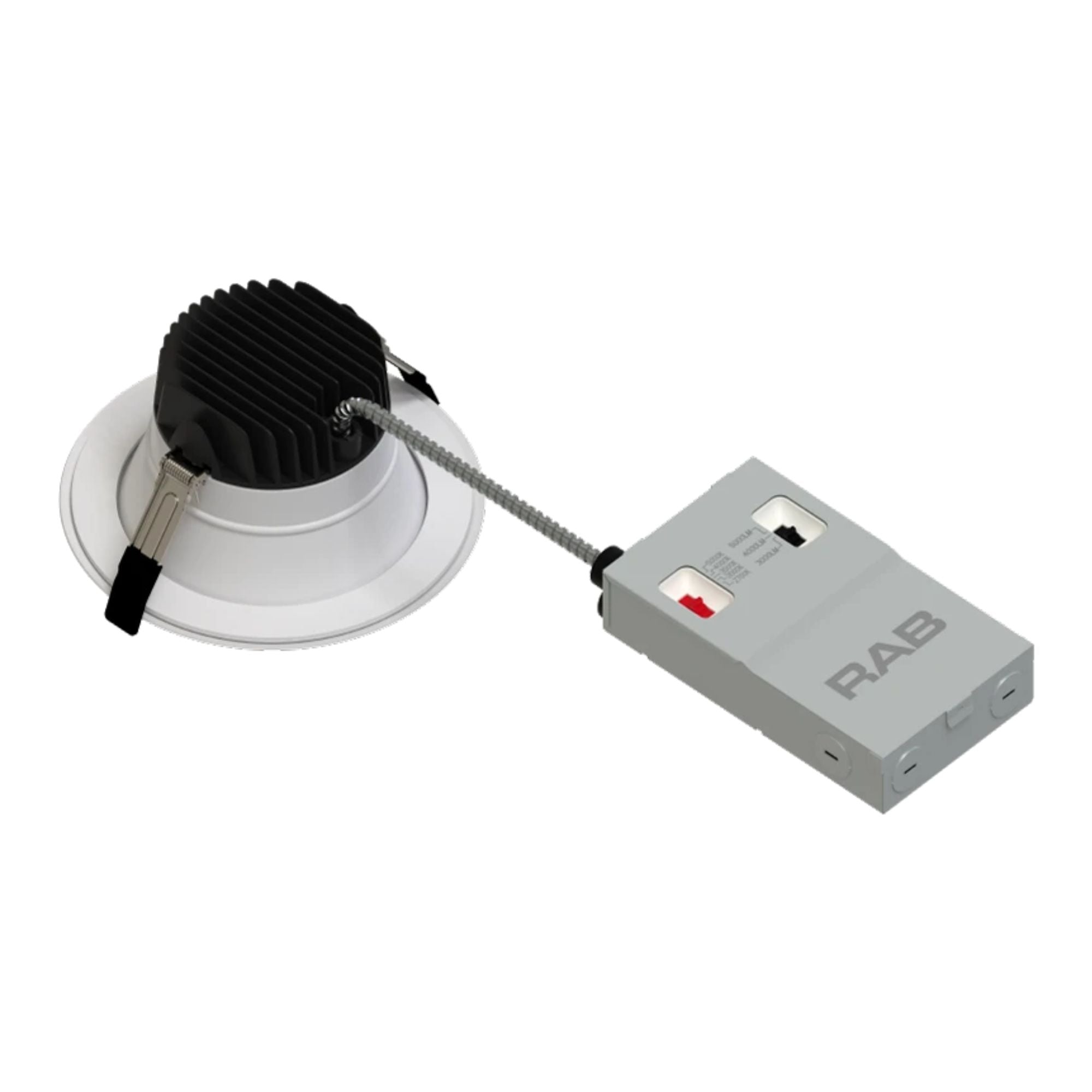 6" High-Output Commercial Downlight, 5000 Lm, 5-CCT, 120-277V, ELV/0-10V