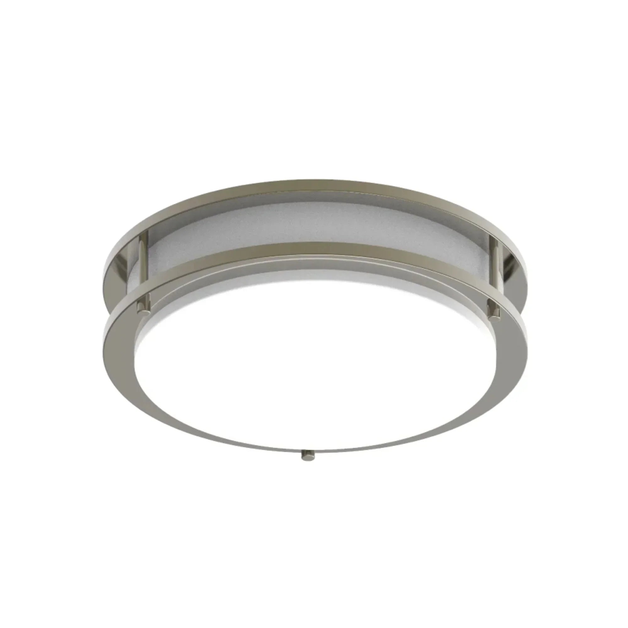 CURV 12" LED Flush Mount, 5CCT Brushed Nickel Finish