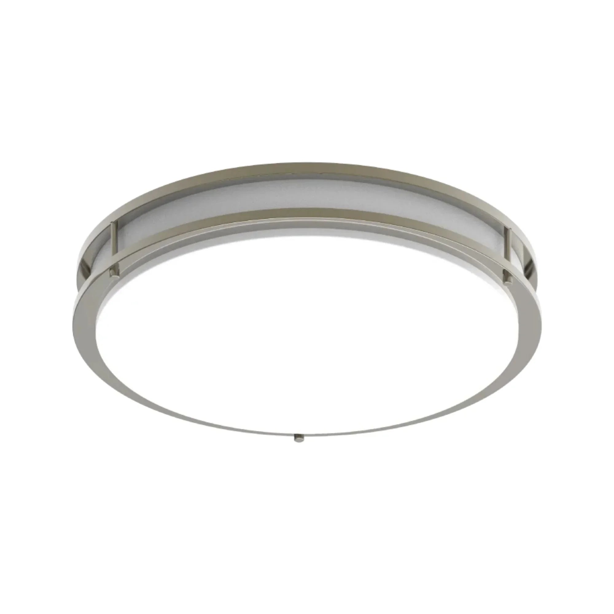 CURV 18" LED Flush Mount, 5CCT Brushed Nickel Finish