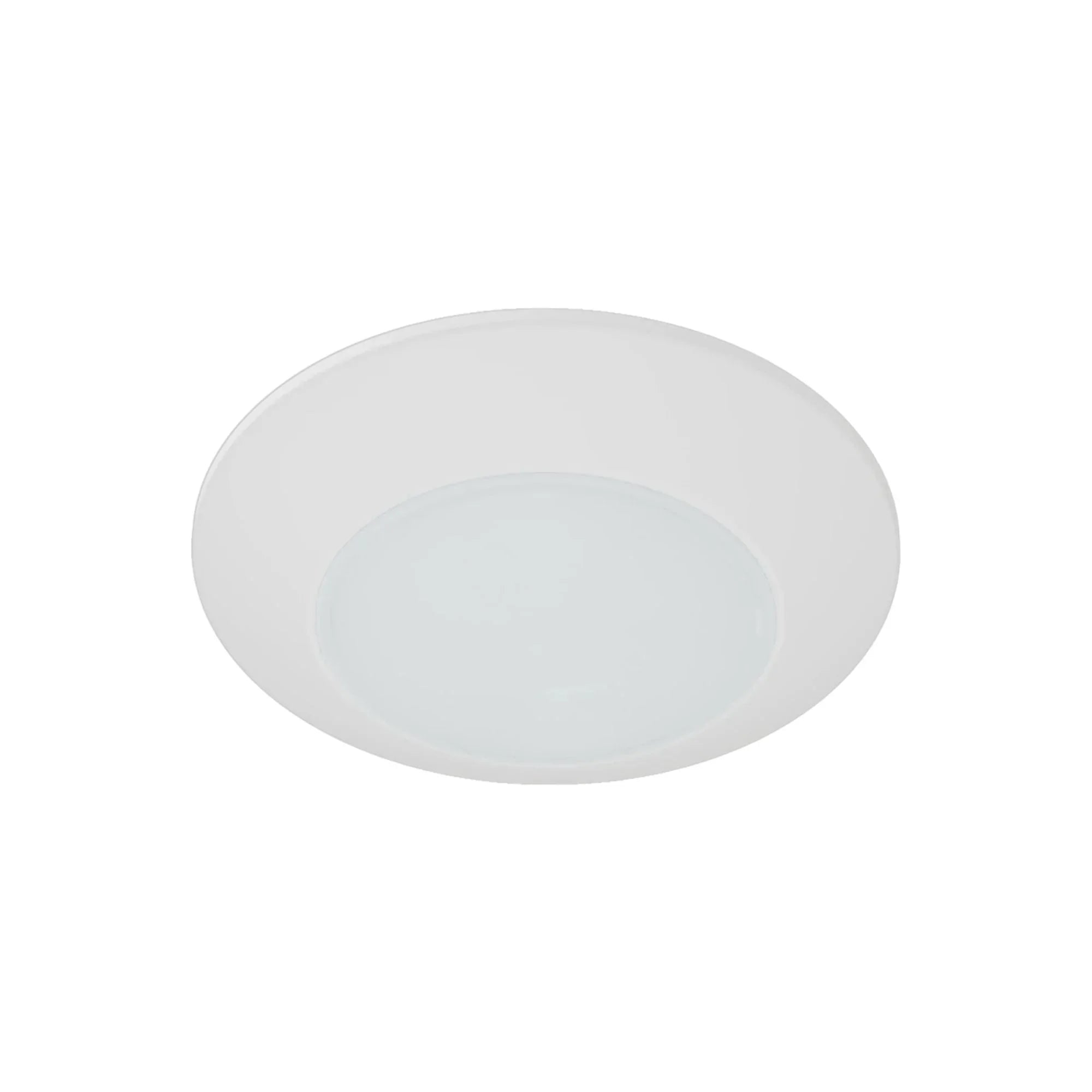 CCT-Adjustable 4" LED Surface Mount Disk Light, 600 Lm, White, 120V