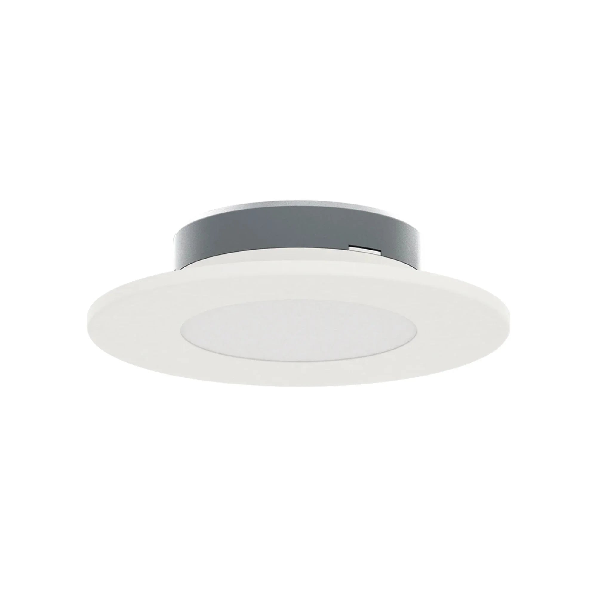 PUCKFA 4" LED Surface Mount Light, Selectable CCT, White Finish, 120V