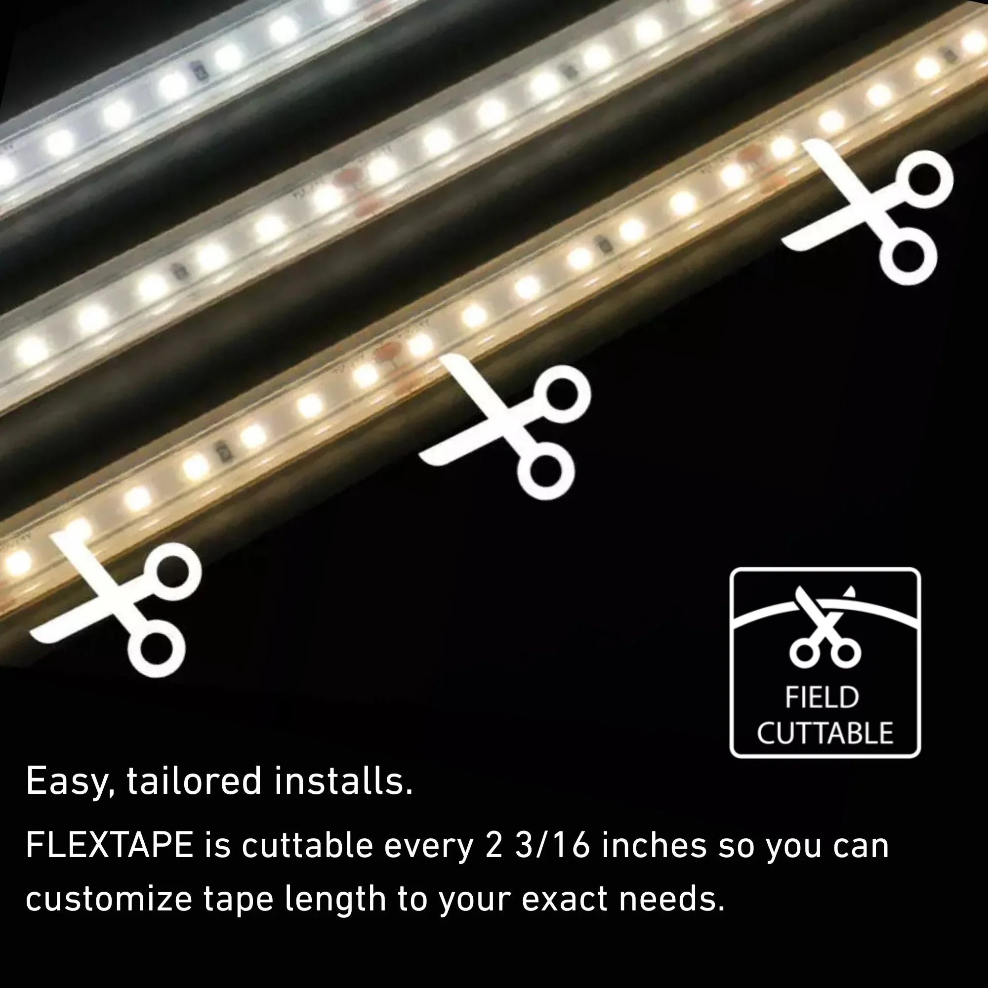 FLEXTAPE Wet Location LED Tape Light, 32.8Ft Reel, 2700K, 250Lm/Ft, 24V, IP67 Rated - Bees Lighting