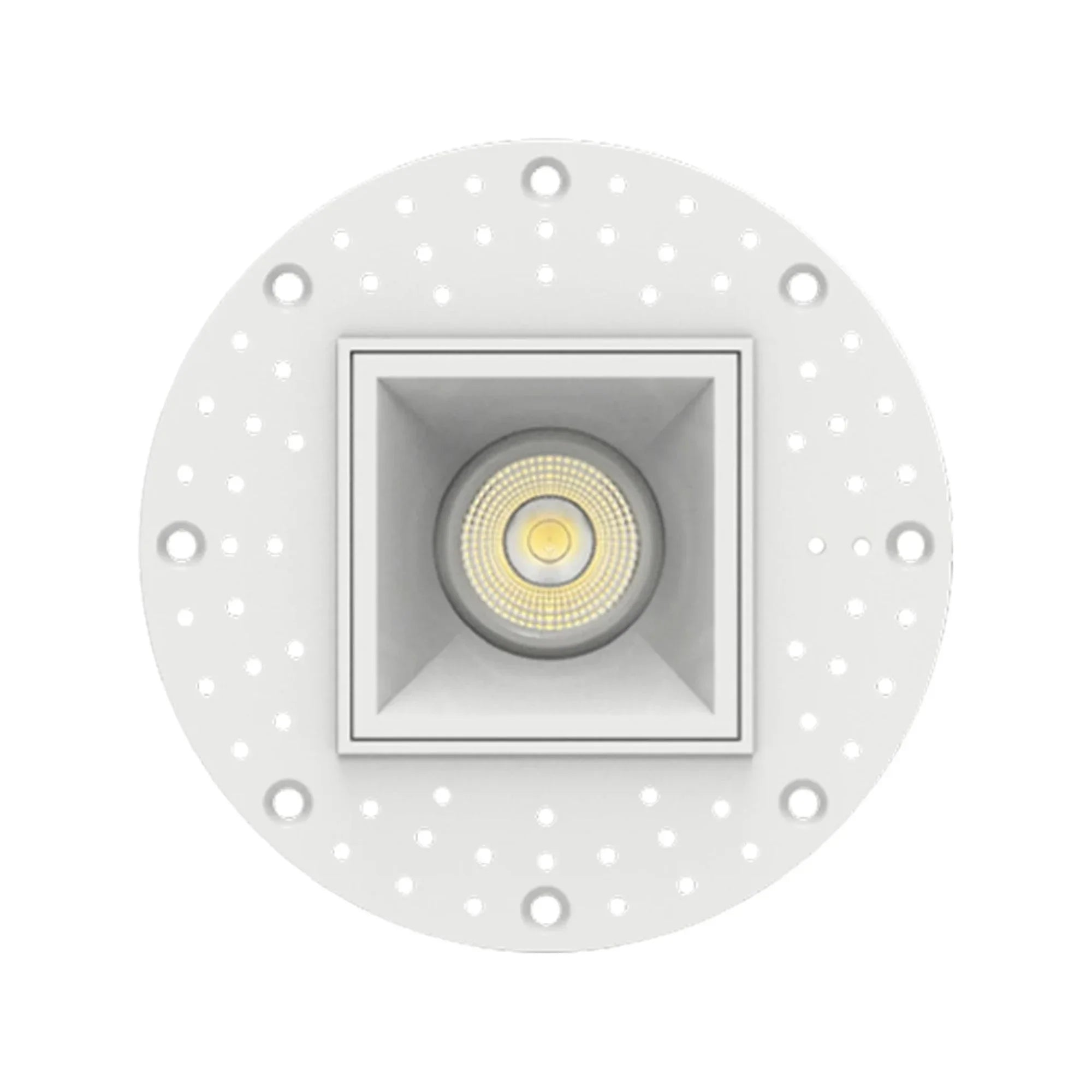 2" Trimless Gimbal Downlight, 6W, 450 Lm, 5-CCT, White Square Regress Cone - Bees Lighting
