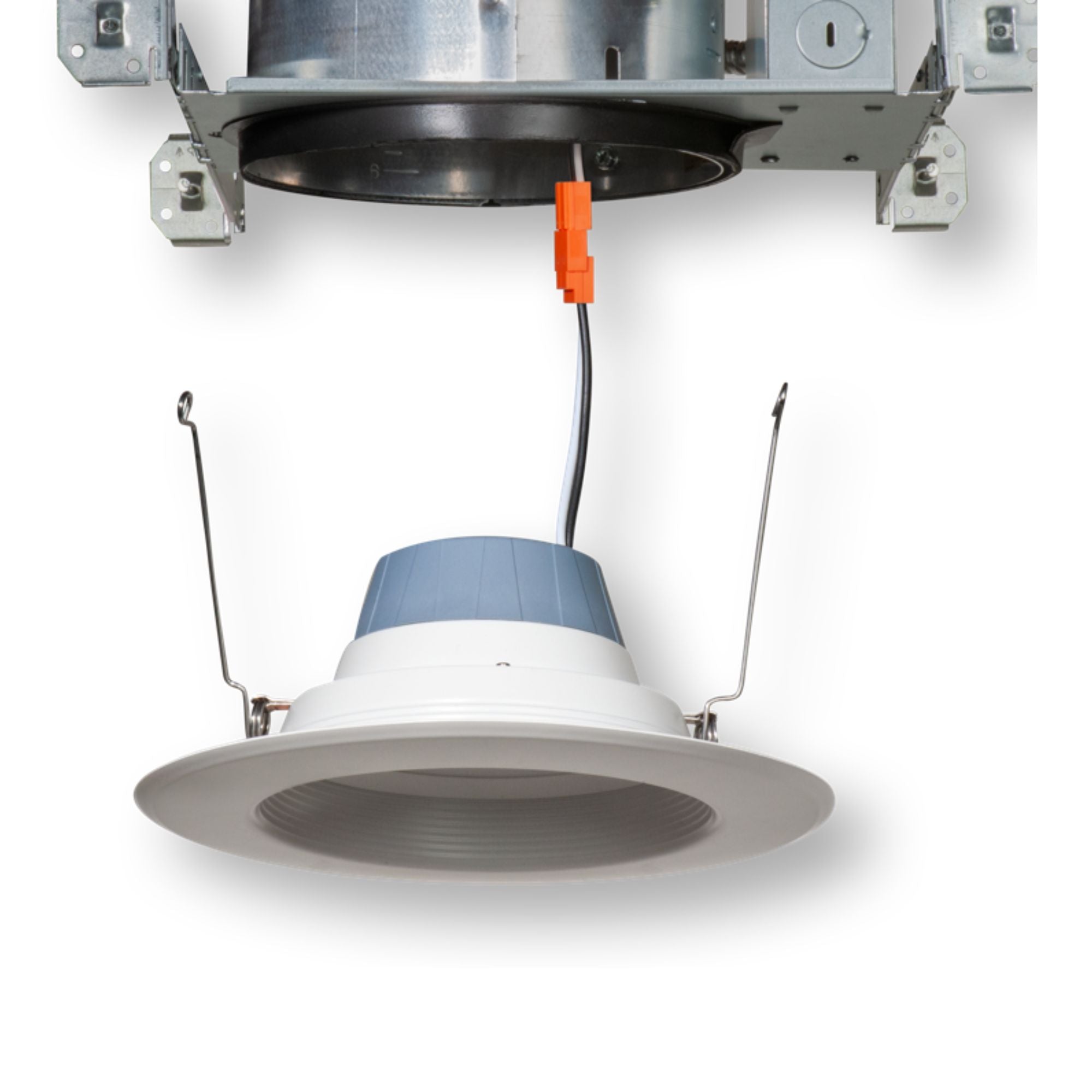 4" Gimbal Retrofit Recessed Light, 8W, 750 Lumens, 5-CCT, White Trim