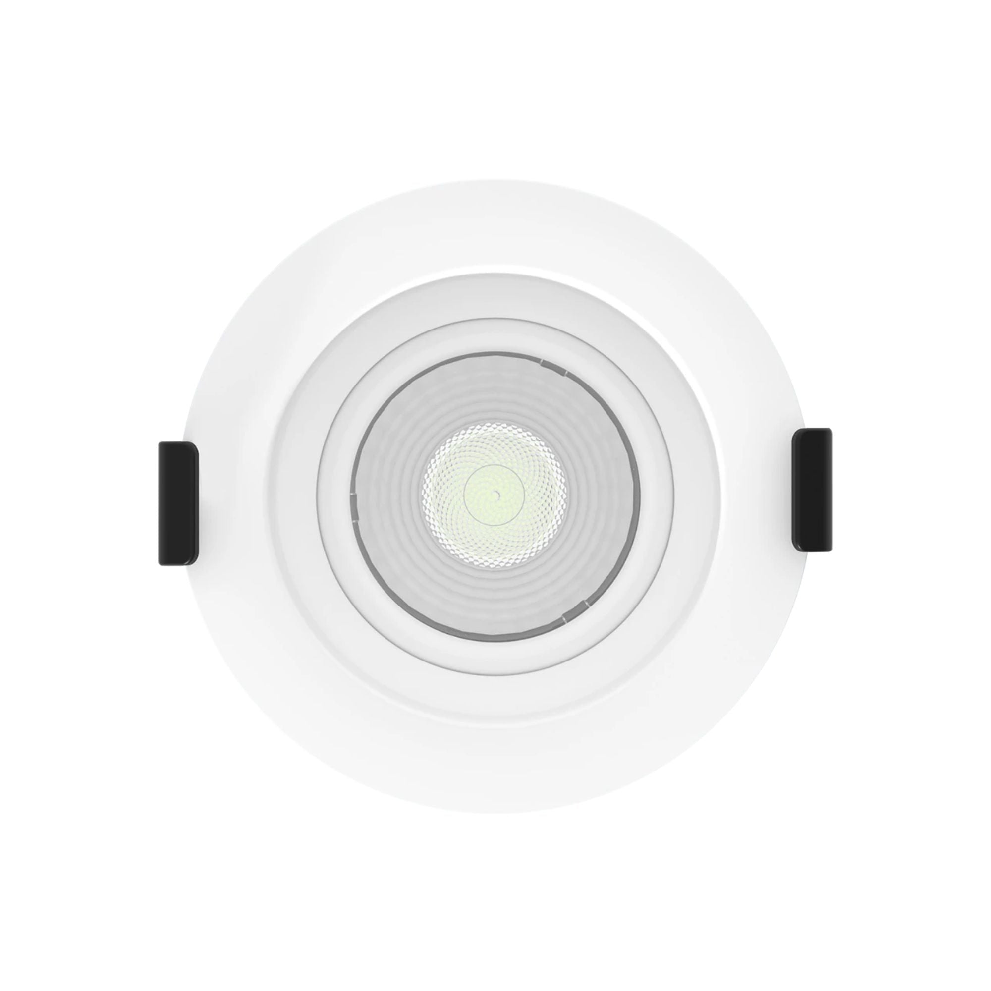 3" Canless Gimbal Downlight, 600 Lm, 5-CCT, 38° Spot, White Deep Regress Trim