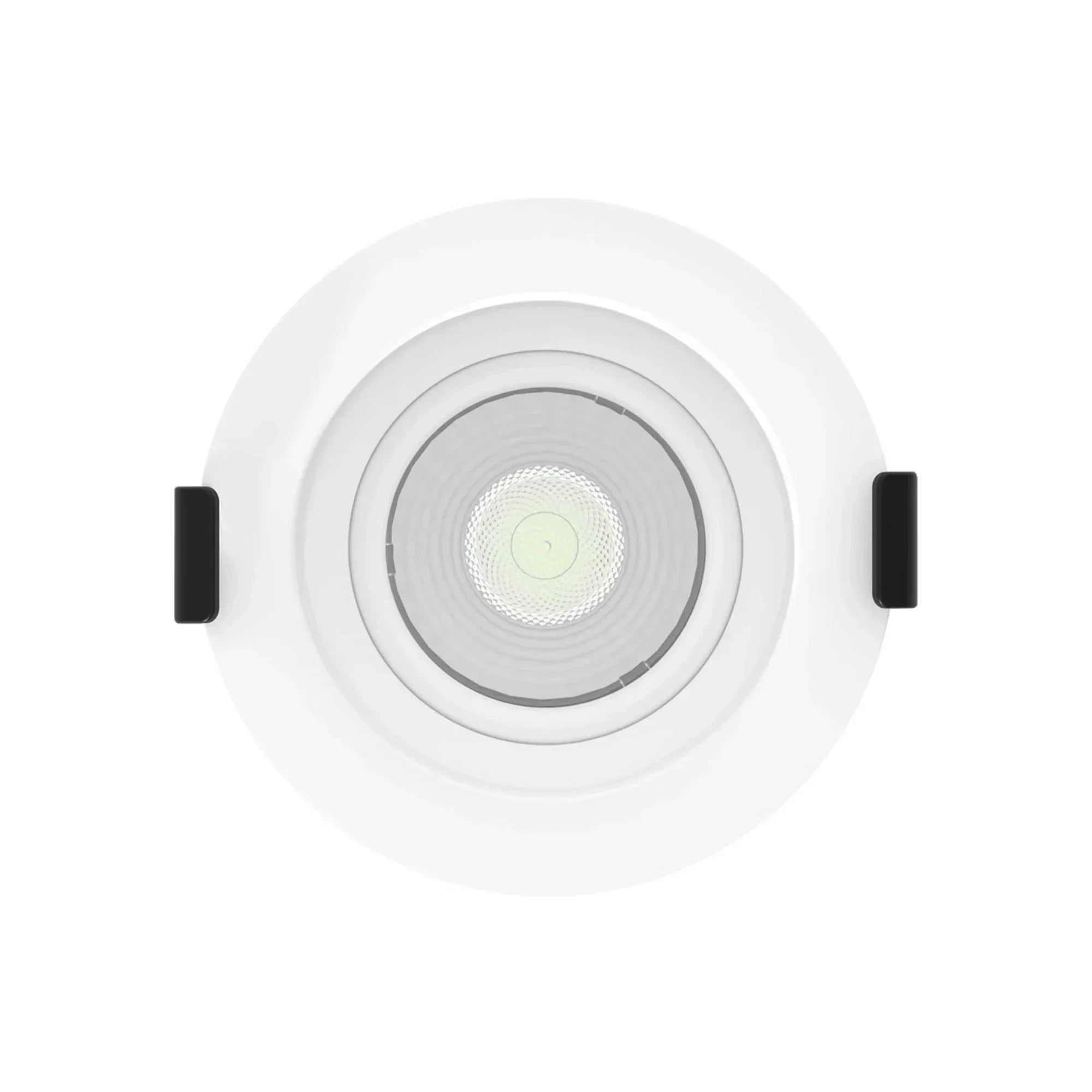 3" Canless Gimbal Downlight, 600 Lm, 5-CCT, 38° Spot, White Deep Regress Trim - Bees Lighting