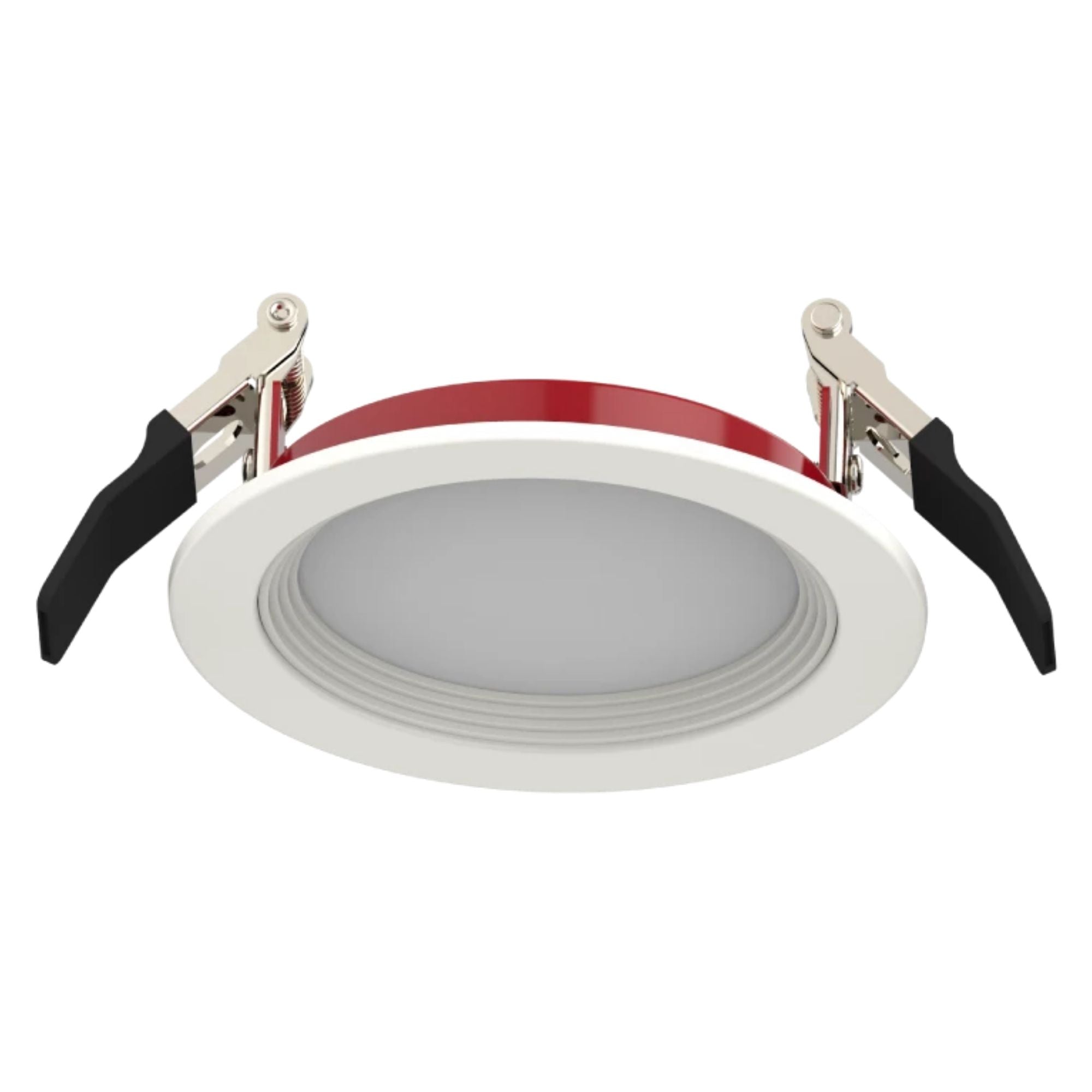 4" Fire Rated Wafer LED Recessed Light, 1000 Lm, 5-CCT, Baffle Trim