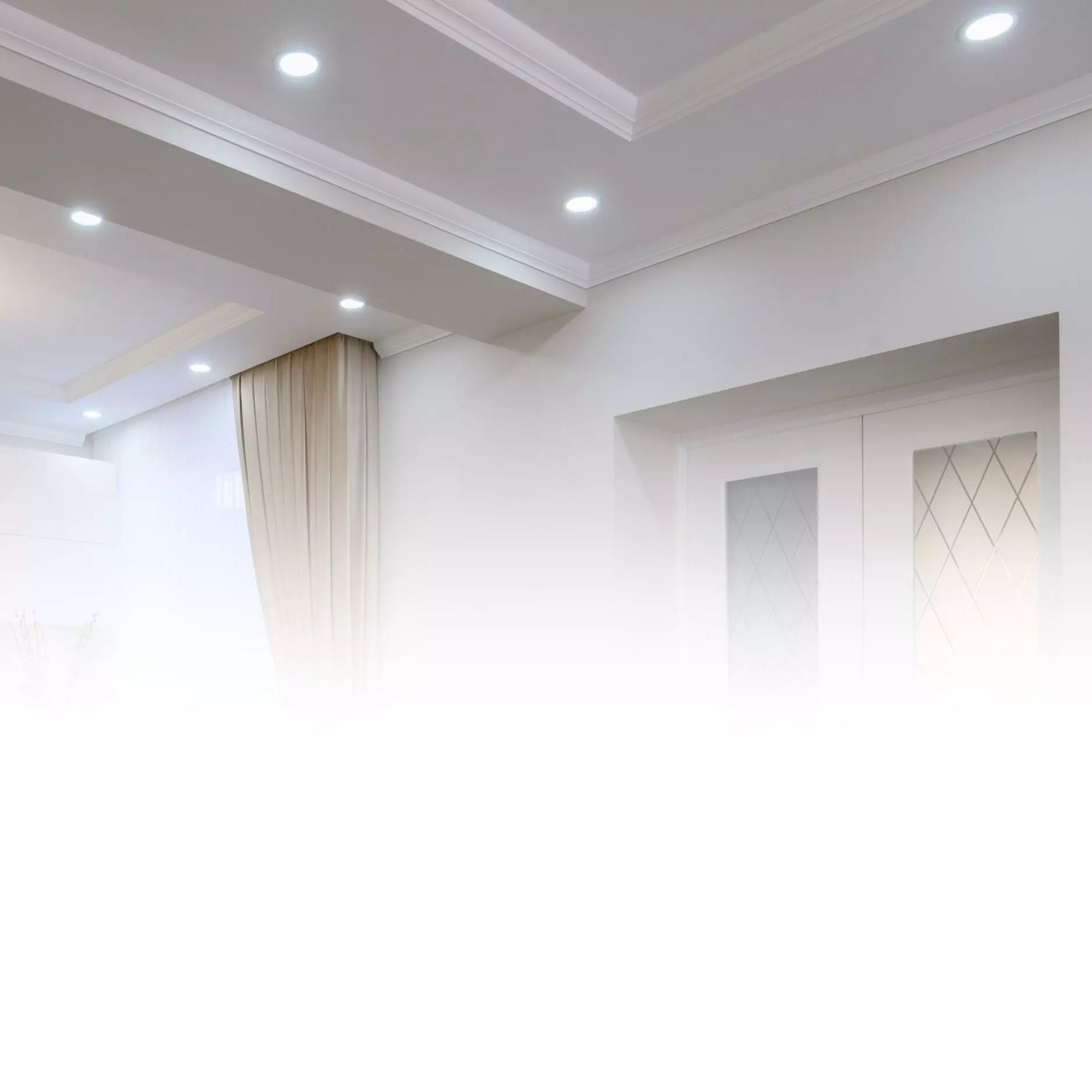 5/6'' Wafer Retrofit LED Can Light, 1300 Lm, 5-CCT, White Baffle Trim