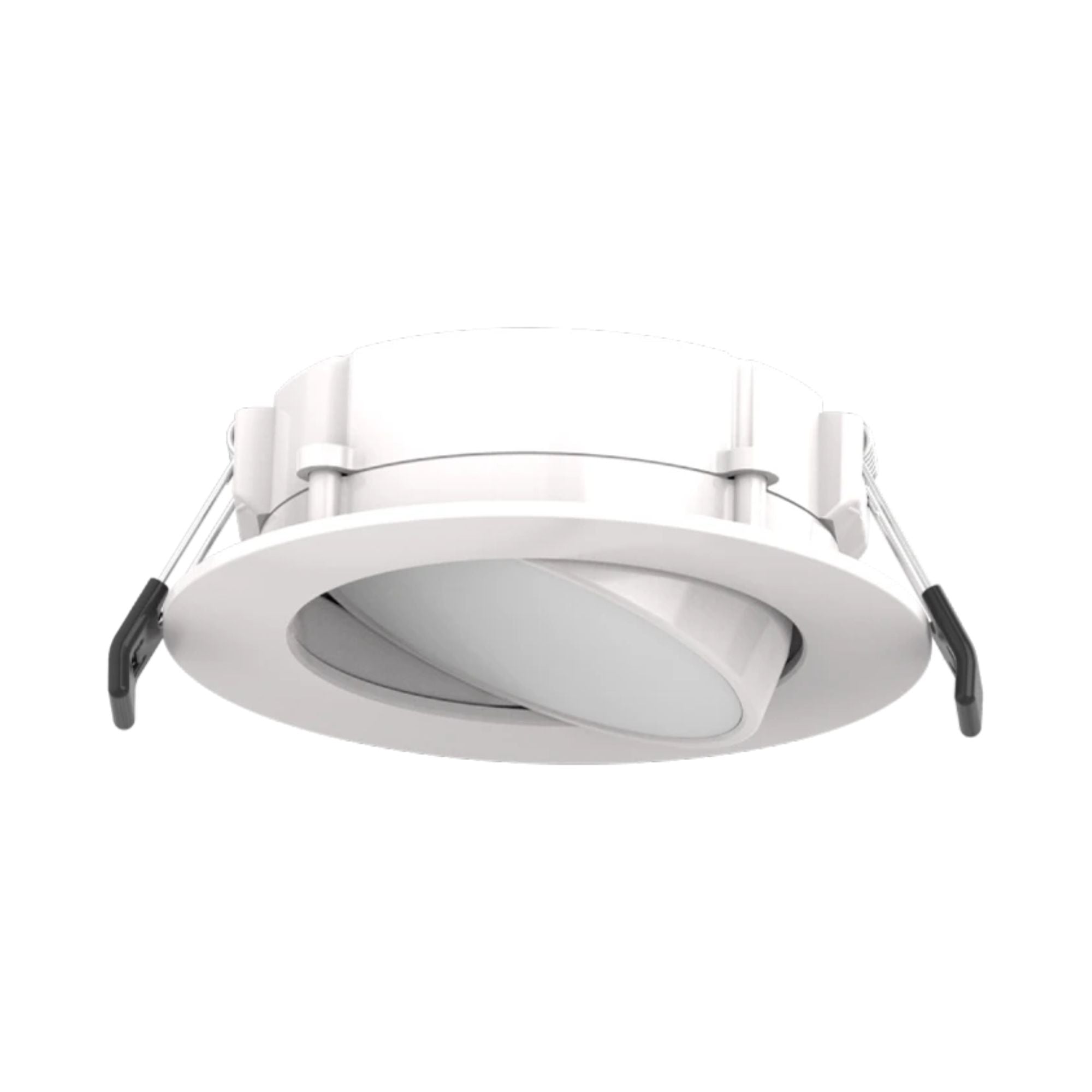 4" Back-Lit Wafer Gimbal Downlight, 700 Lumens, 5-CCT, White Trim