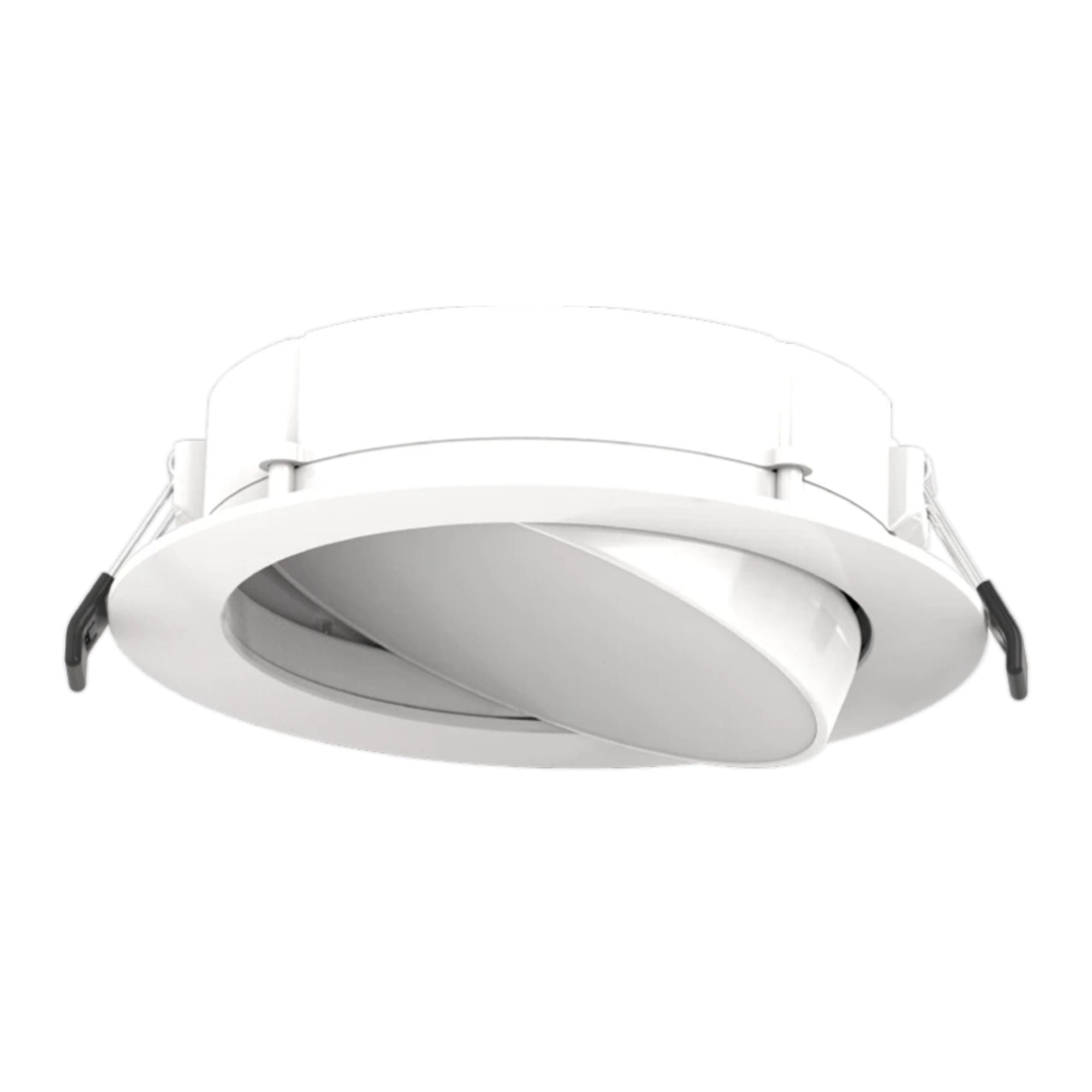 6" Back-Lit Wafer Gimbal Downlight, 1100 Lumens, 5-CCT, White Trim