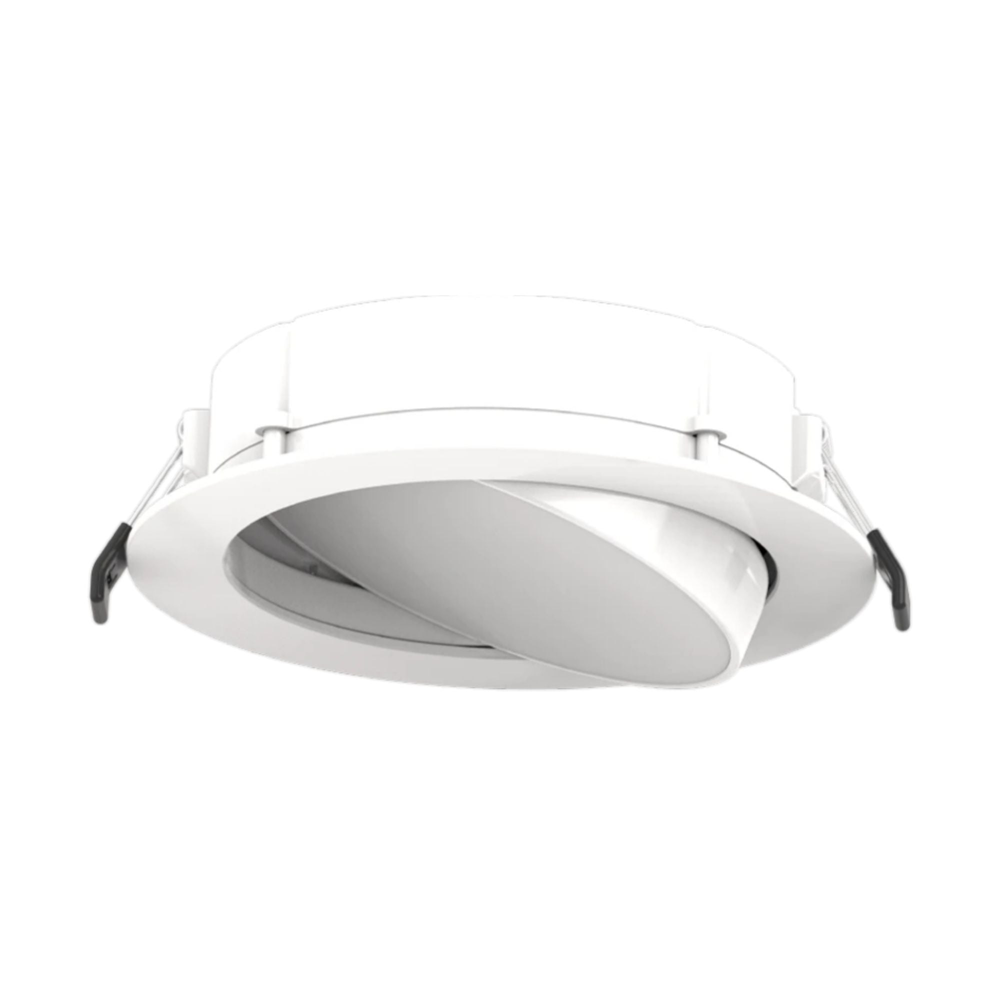 6" Back-Lit Wafer Gimbal Downlight, 1100 Lumens, 5-CCT, White Trim