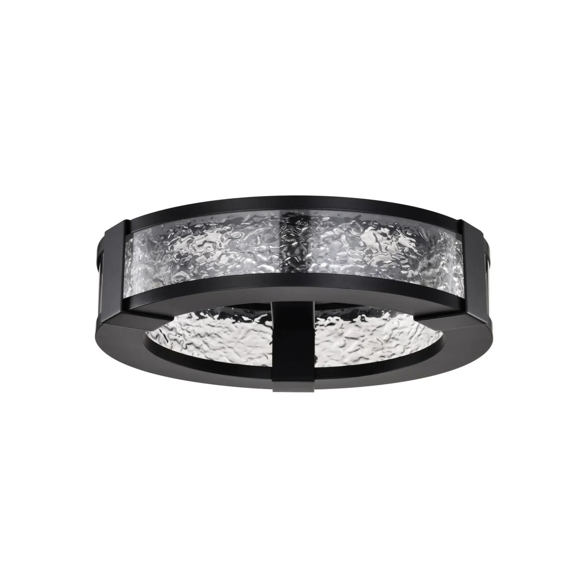 Darrow 13" LED Flush Mount, Matte Black Finish