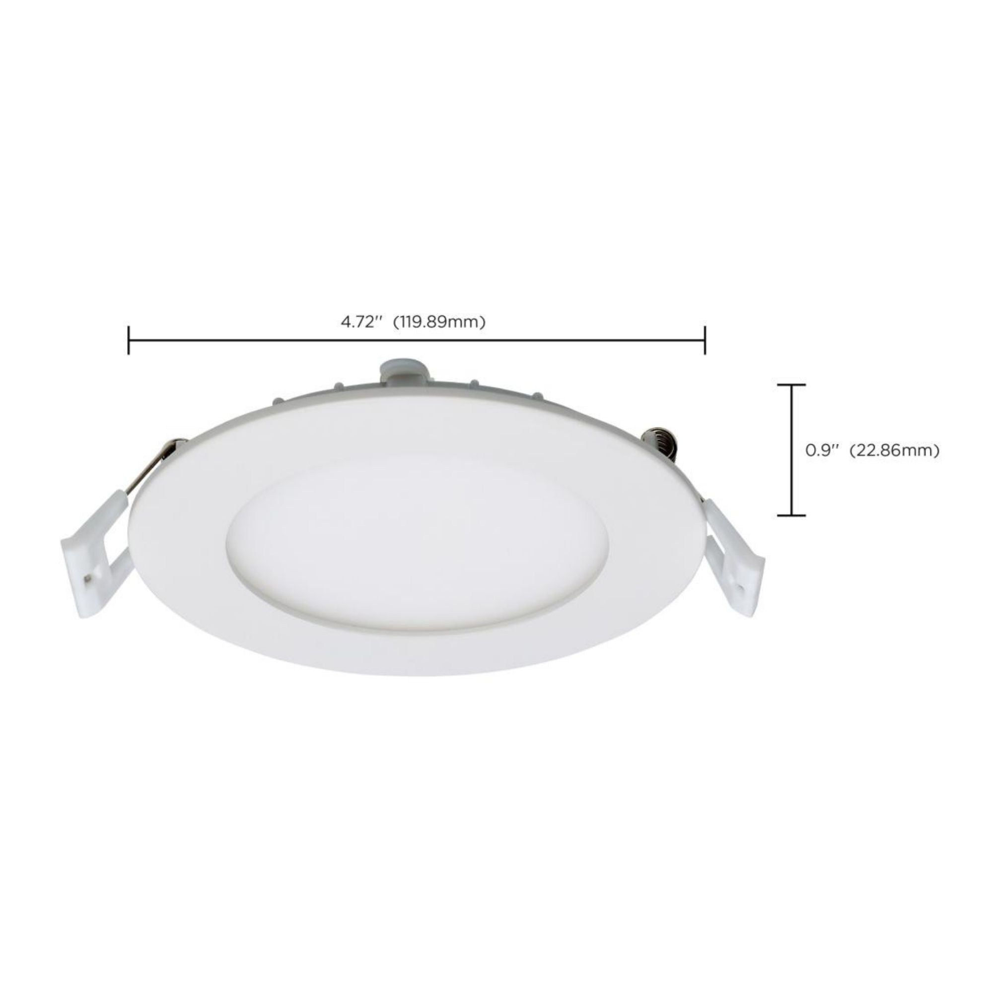 Edge-Lit 4" Round Canless LED Recessed Light, 10W, 650 Lm, 5-CCT