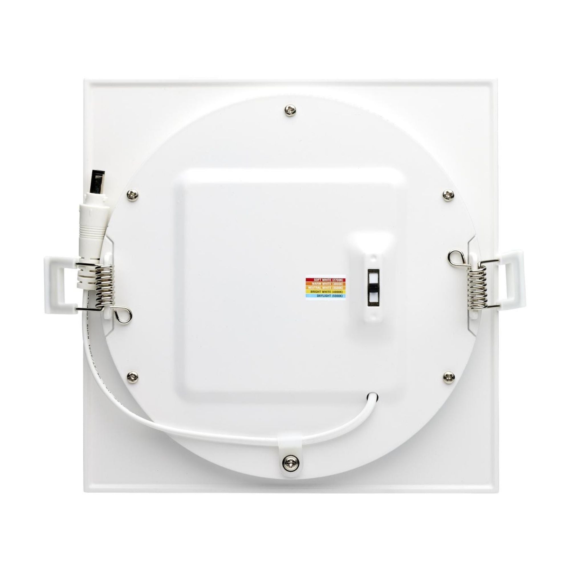 Edge-Lit 6" Square Canless LED Recessed Light, 12W, 700 Lm, 5-CCT
