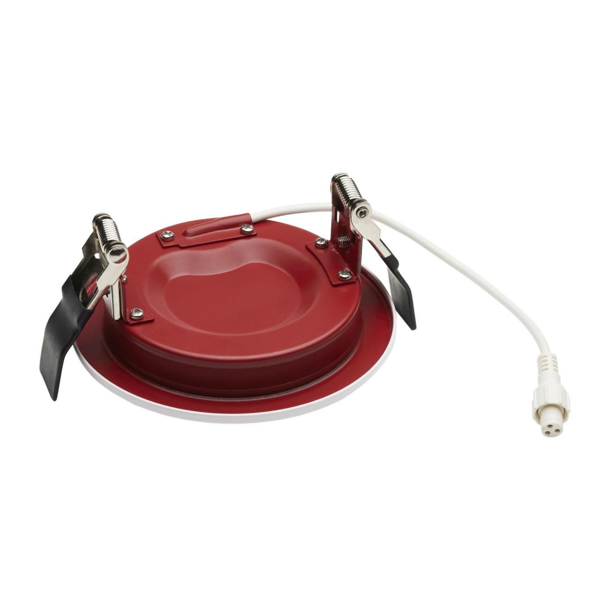 Fire Rated 4" Canless LED Recessed Light, 800 Lm, 5-CCT, Baffle Trim