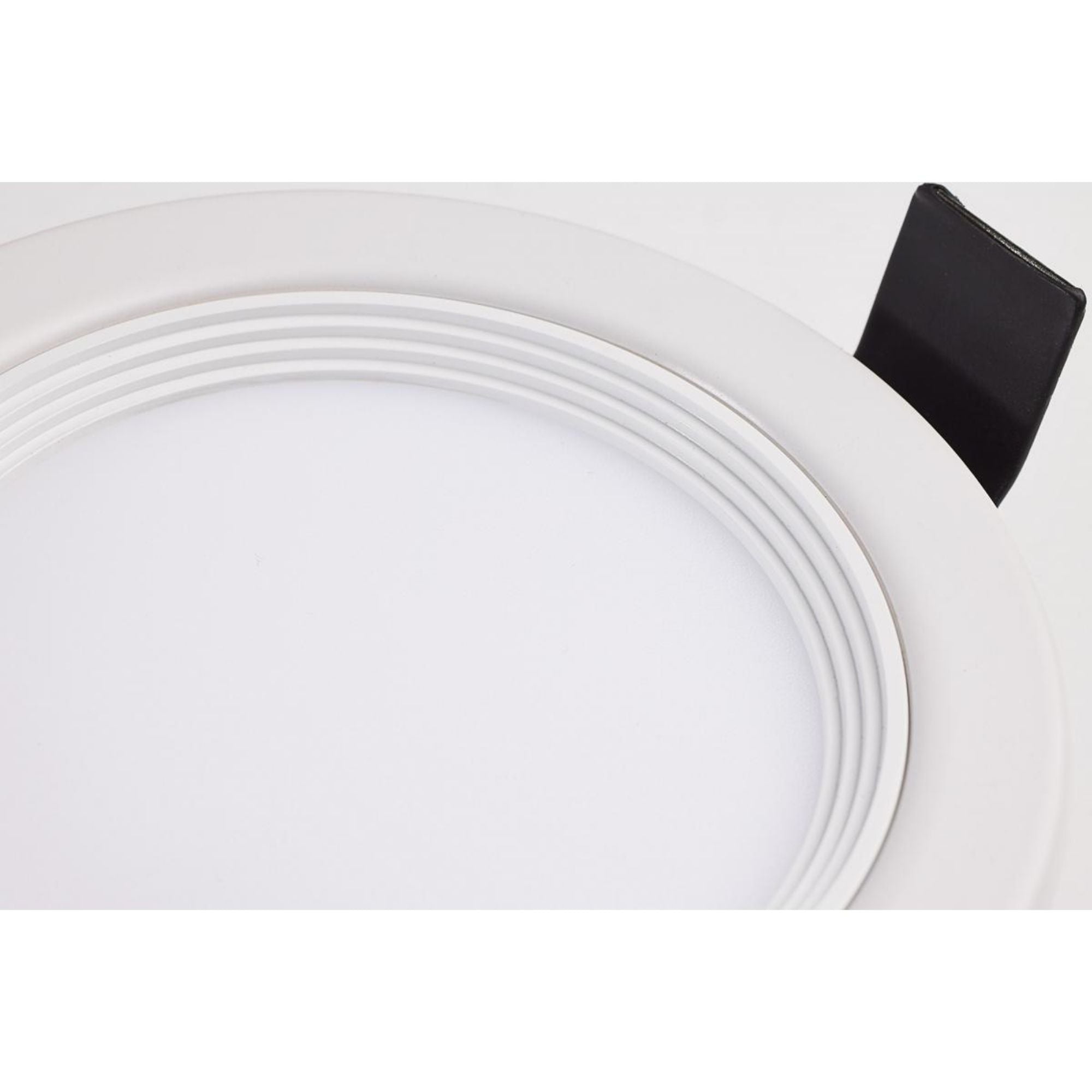 Fire Rated 4" Canless LED Recessed Light, 800 Lm, 5-CCT, Baffle Trim