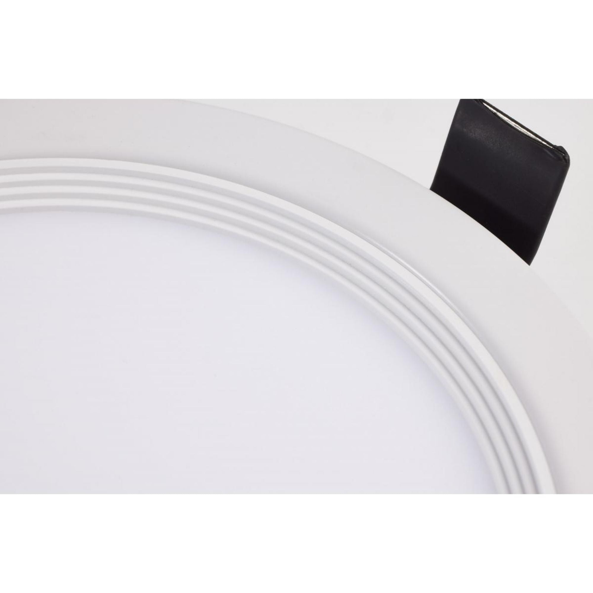 Fire Rated 6" Canless LED Recessed Light, 1050 Lm, 5-CCT, Baffle Trim