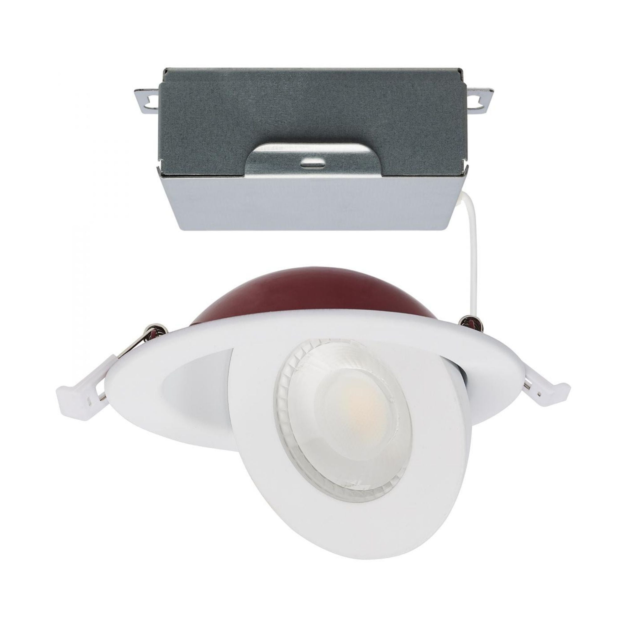 Fire Rated 4" Canless LED Recessed Light, 650 Lm, 5-CCT, Adjustable Trim