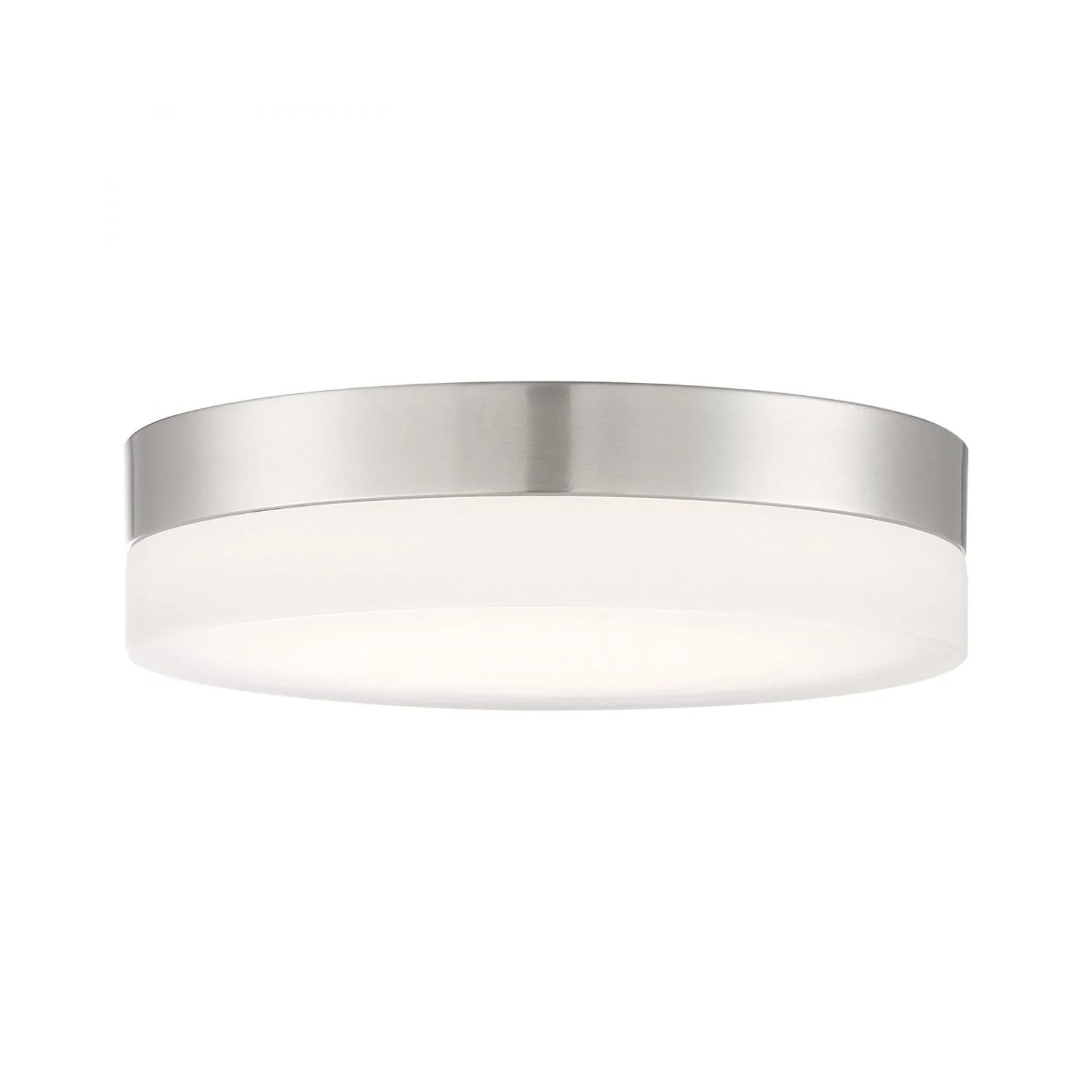 PI 14" LED Flush Mount, 3CCT, Brushed Nickel Finish