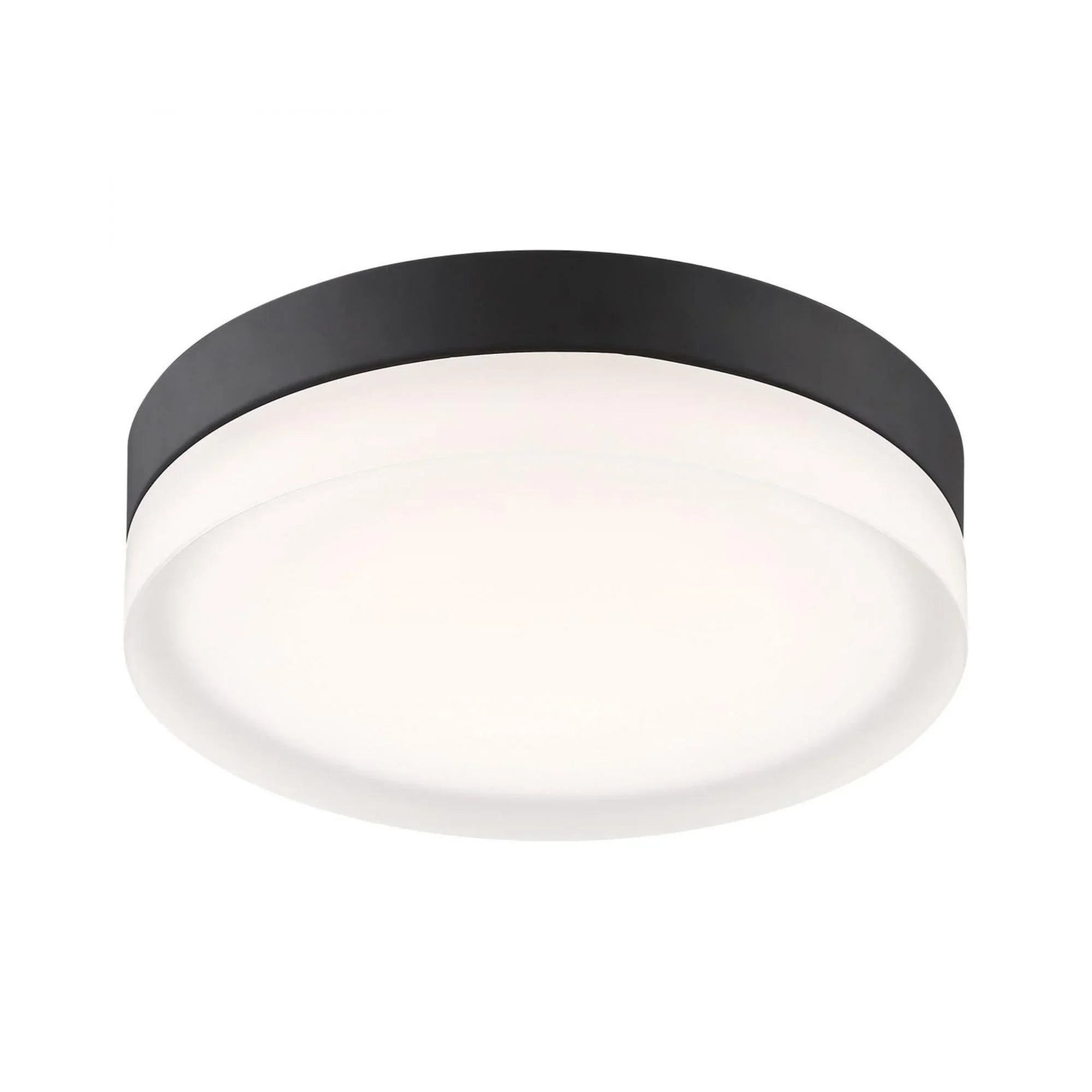 PI 14" LED Flush Mount, 3CCT, Matte Black Finish