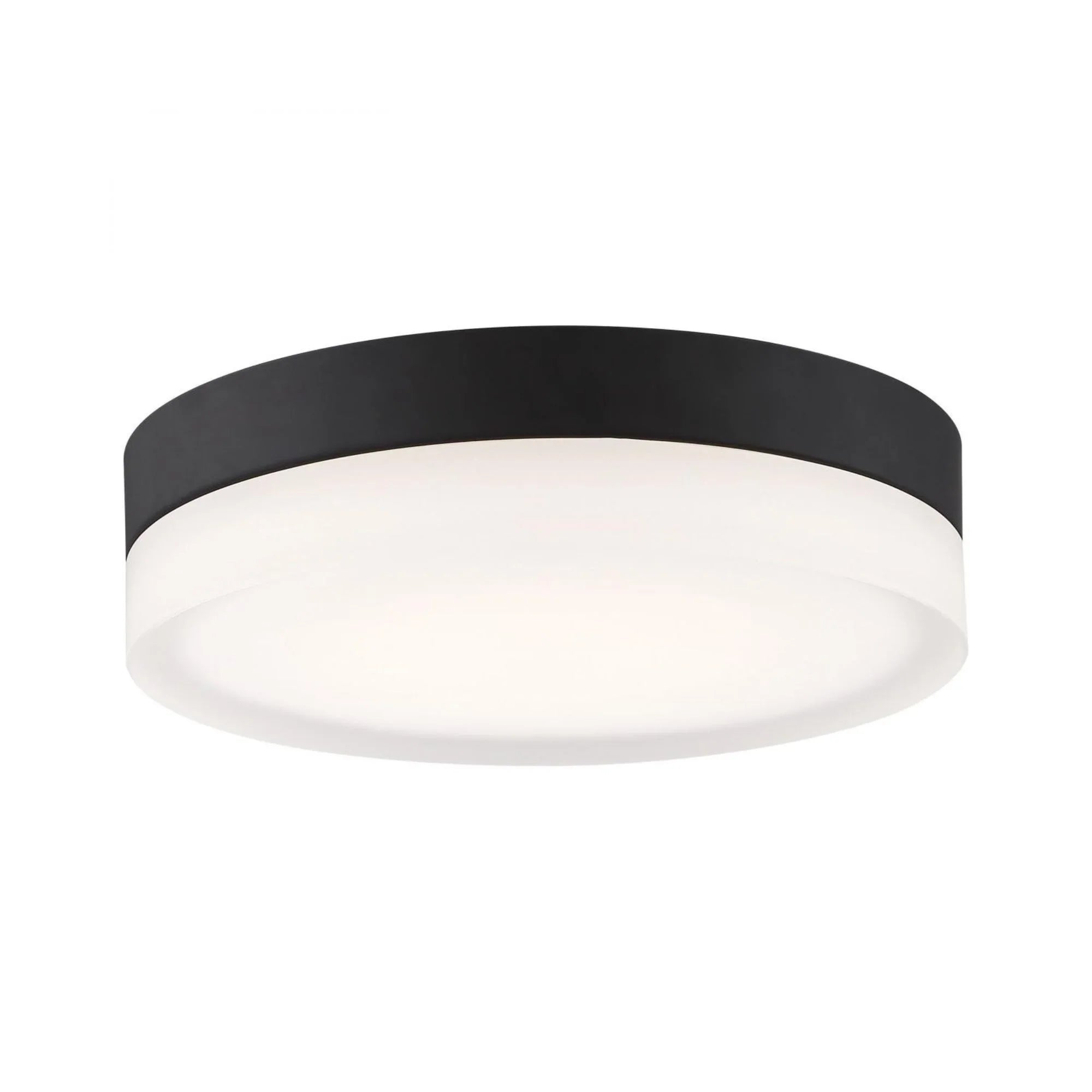 PI 14" LED Flush Mount, 3CCT, Matte Black Finish