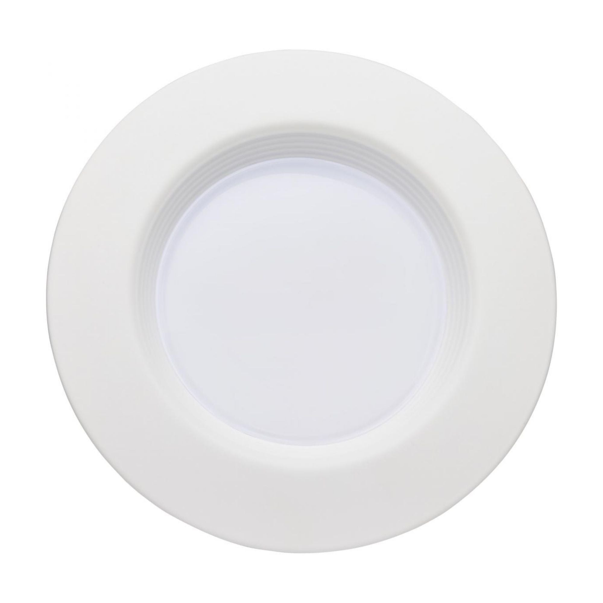 5/6" Retrofit LED Can Light, 9W, 800 Lm, 5-CCT, White Baffle Trim