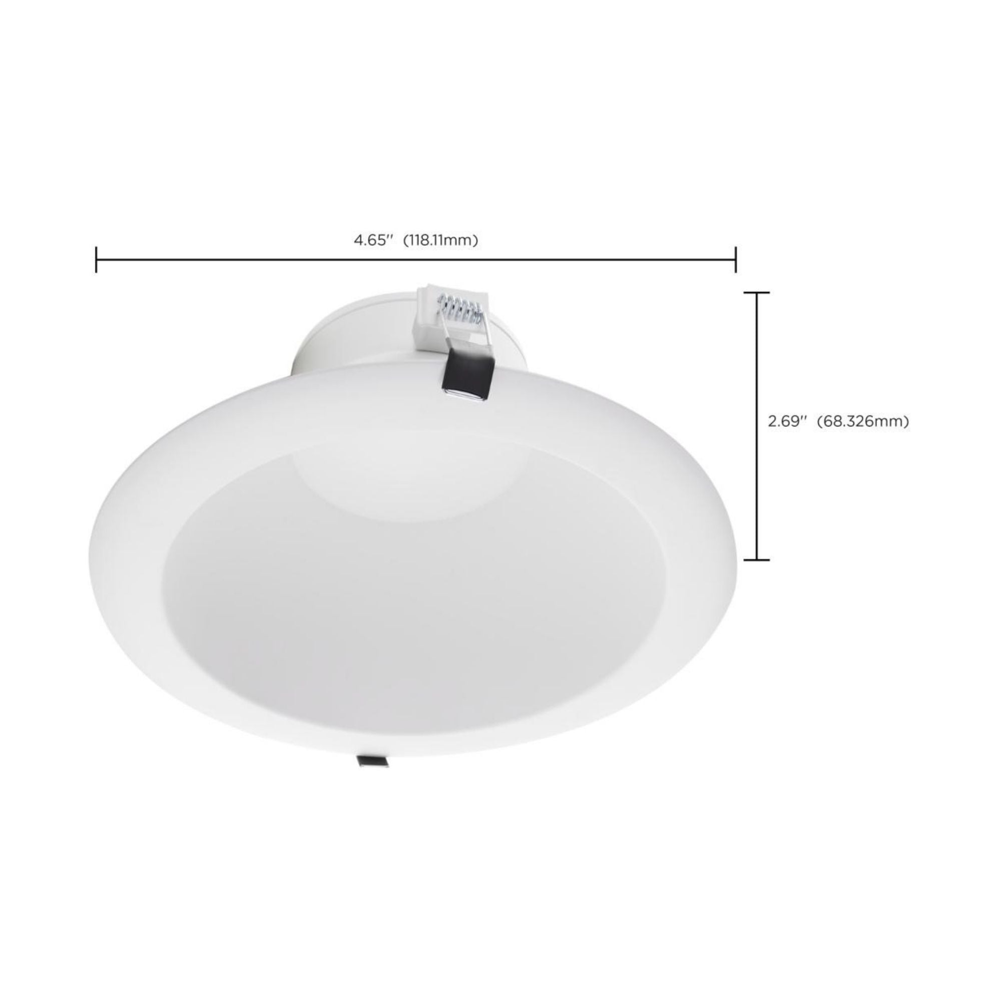4" Commercial LED Downlight, 1020 Lm Adjustable, 5-CCT, White, 120-277V