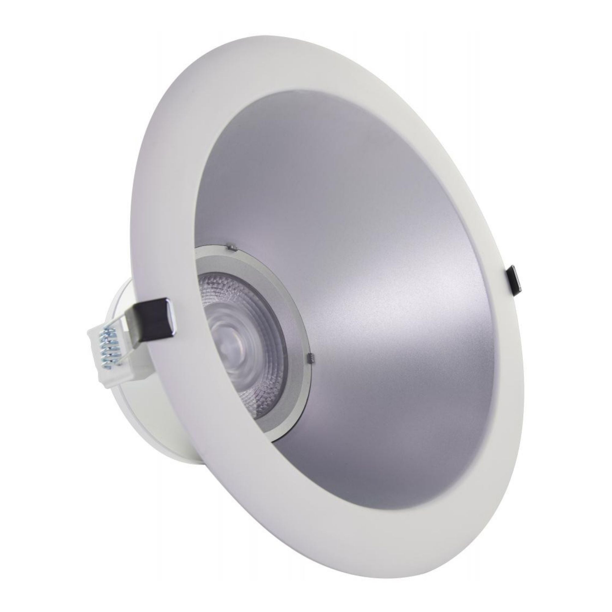 10" Commercial LED Downlight, 3500 Lm Adjustable, 5-CCT, Silver, 120-277V