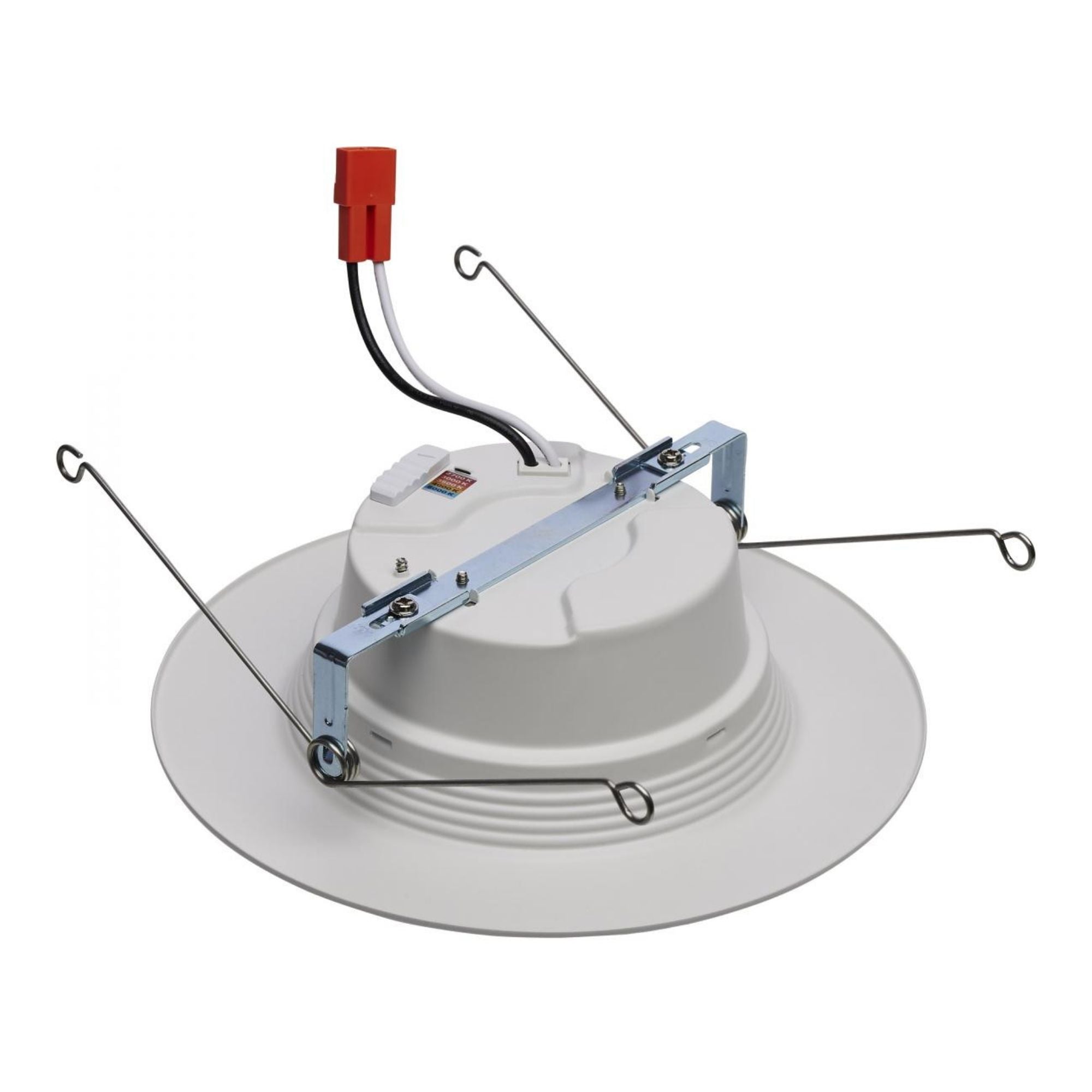 5/6" Retrofit LED Can Light, 14W, 1200 Lm, 5-CCT, White Baffle Trim