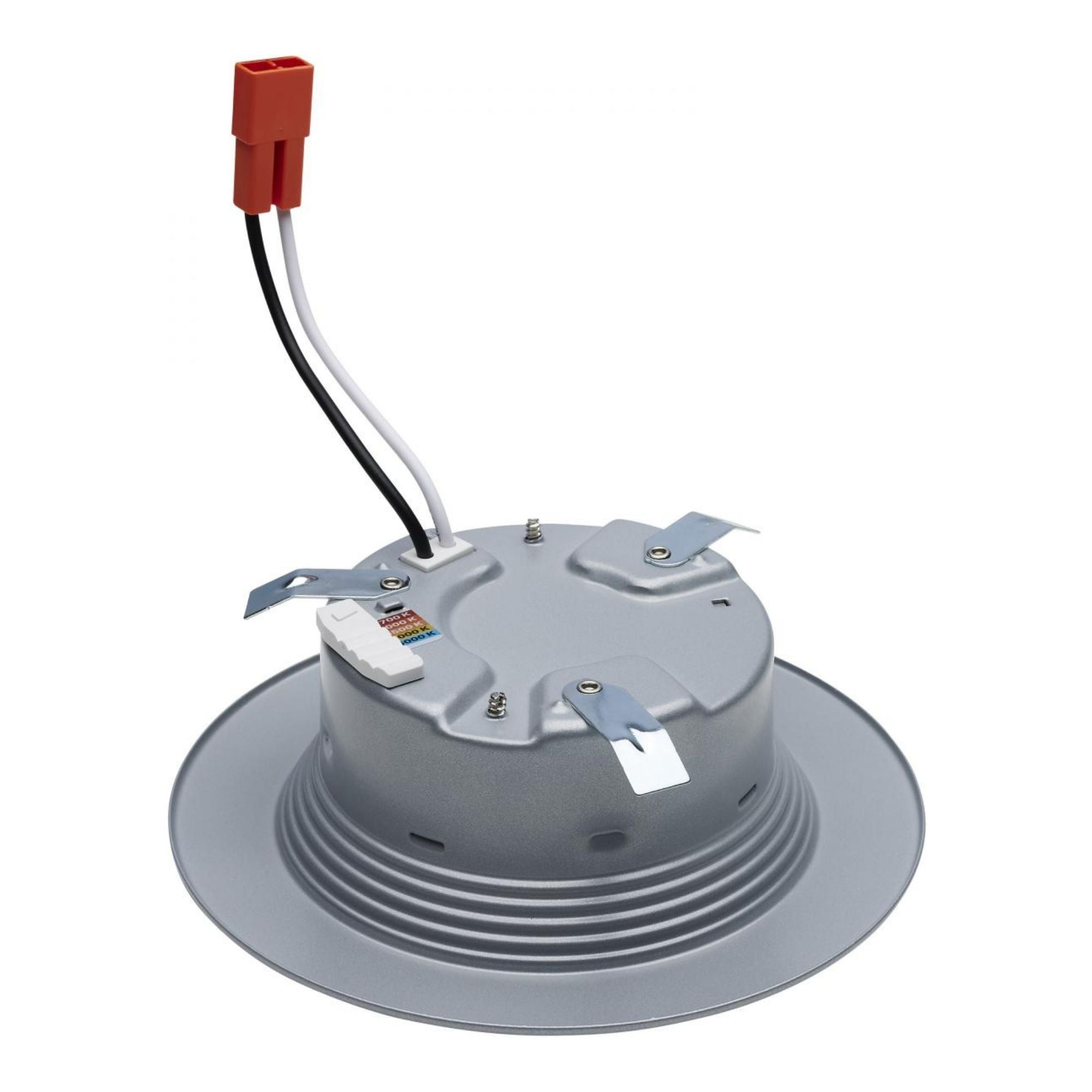 4" Retrofit LED Can Light, 7W, 600 Lm, 5-CCT, Nickel Baffle Trim