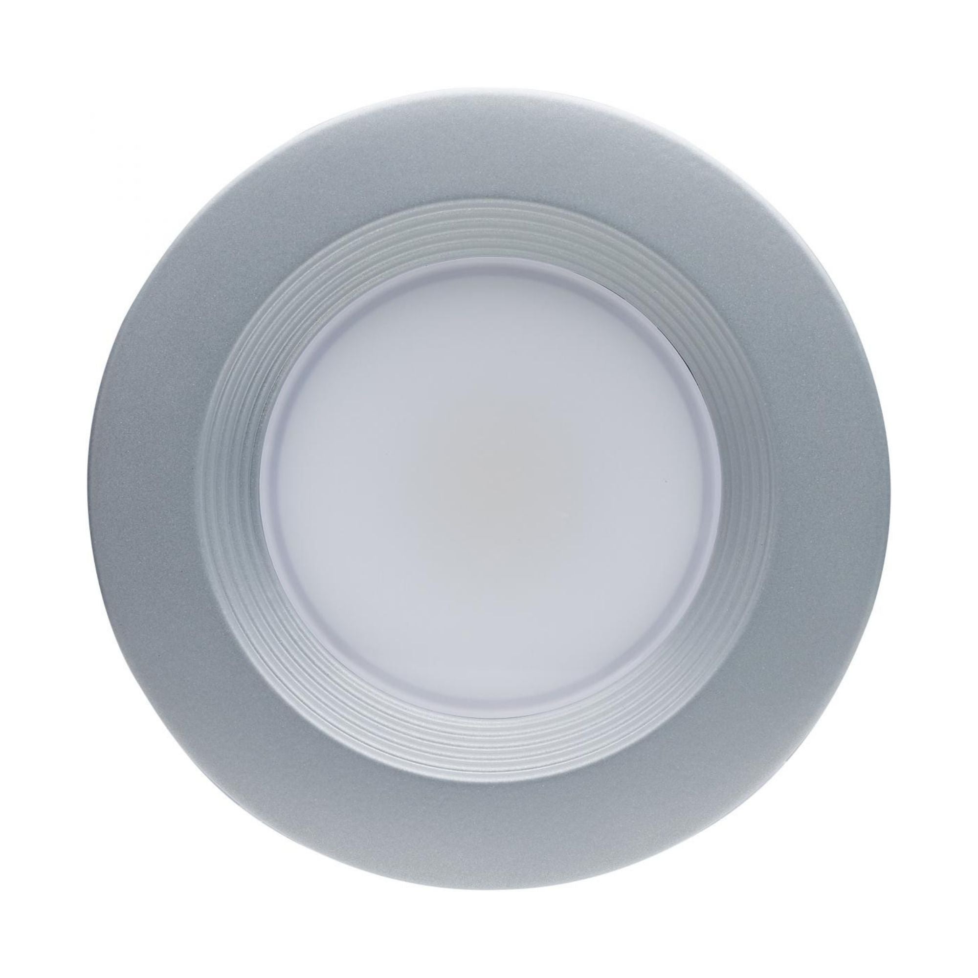 4" Retrofit LED Can Light, 7W, 600 Lm, 5-CCT, Nickel Baffle Trim