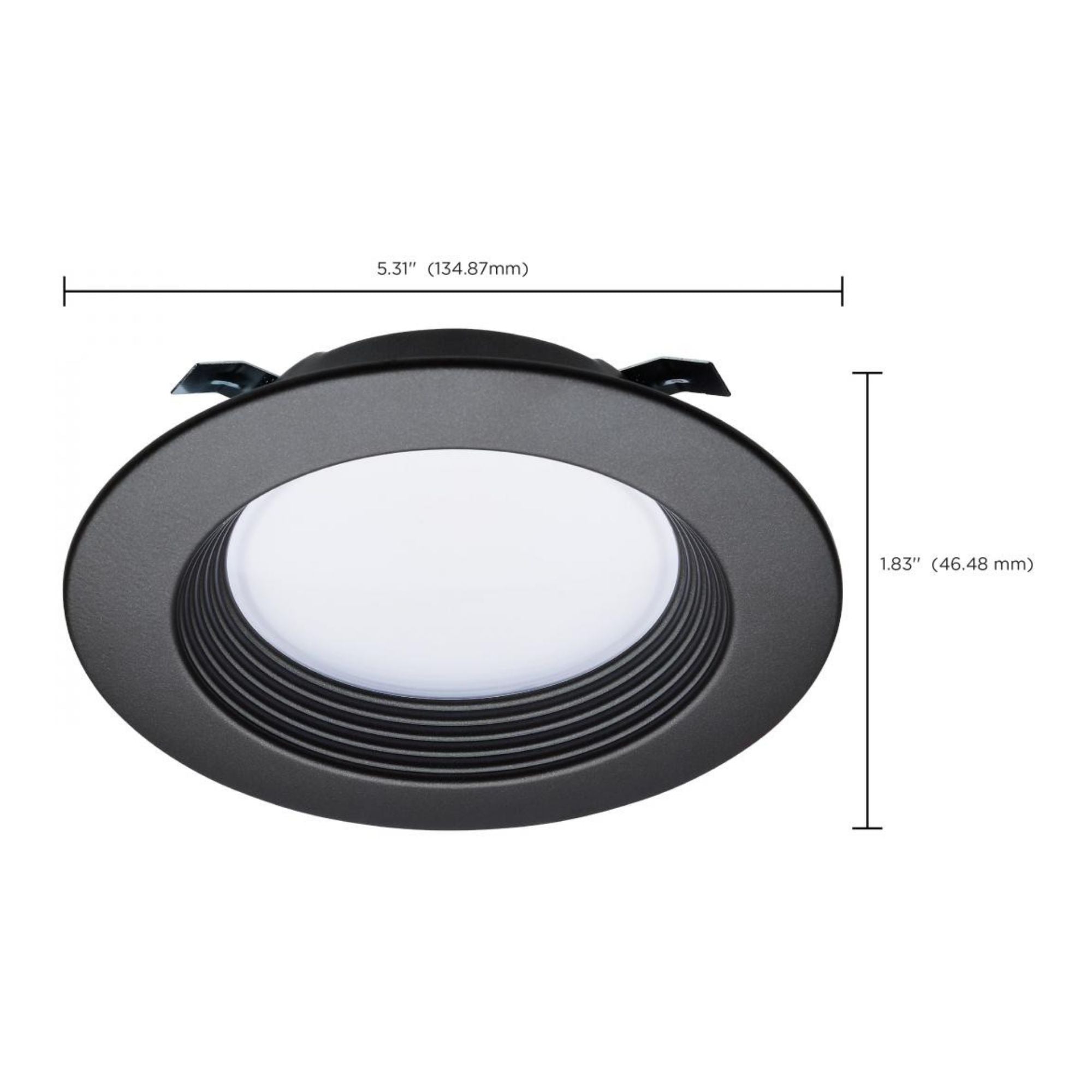 4" Retrofit LED Can Light, 7W, 600 Lm, 5-CCT, Bronze Baffle Trim